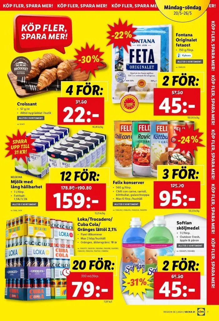 Nationell ERBJUDANDEN VECKA 21 från 20 maj till 26 maj 2024 - Reklamblad sidor 7