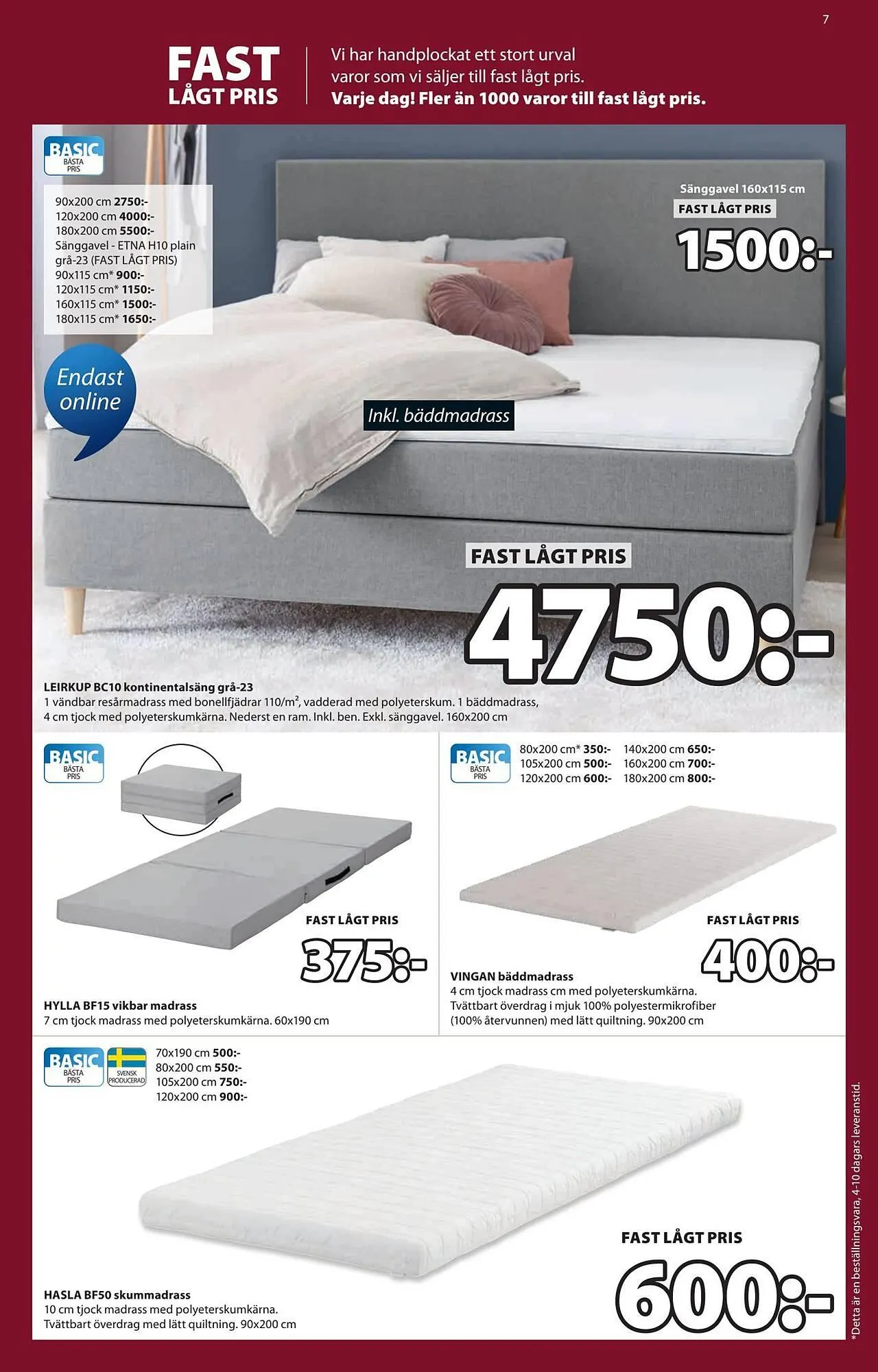 JYSK reklamblad från 20 oktober till 2 november 2025 - Reklamblad sidor 7