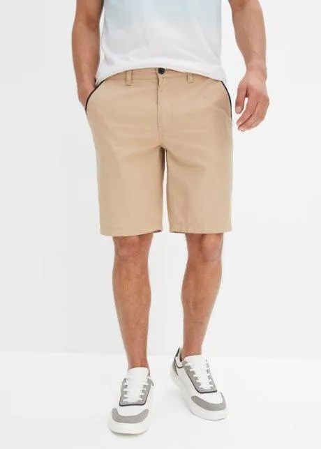 Bermudas i chinosmodell med delvis resår i midjan, Regular Fit
