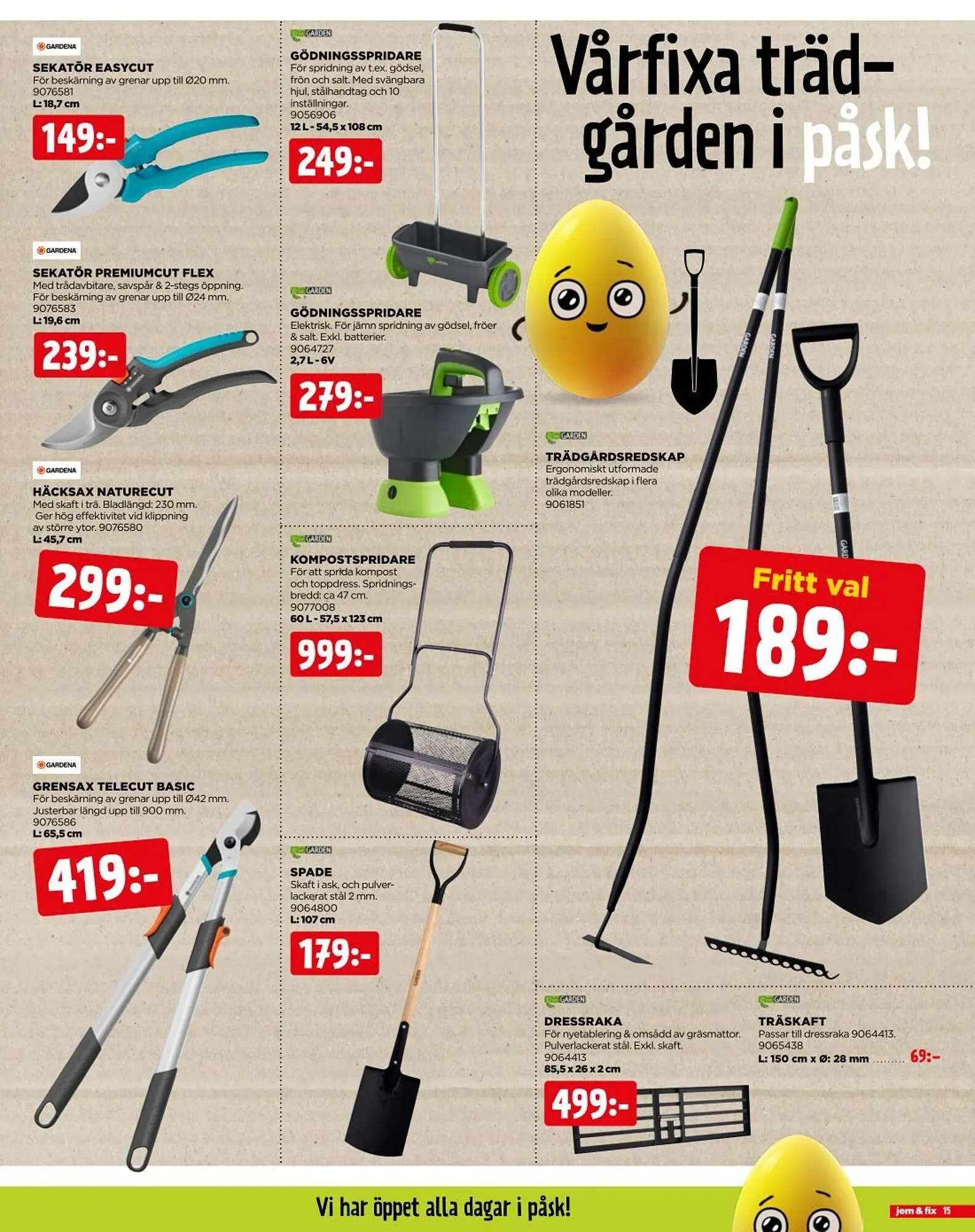 Jem&Fix reklamblad från 14 april till 20 april 2025 - Reklamblad sidor 15