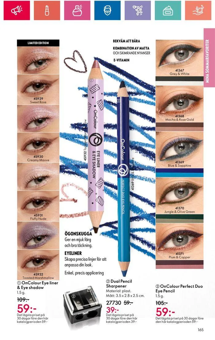 Oriflame reklamblad från 20 juni till 4 juli 2024 - Reklamblad sidor 165