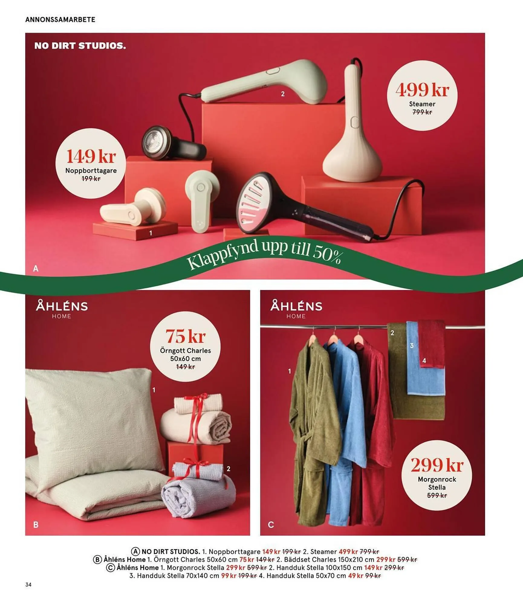 Åhléns reklamblad från 25 november till 11 december 2025 - Reklamblad sidor 34