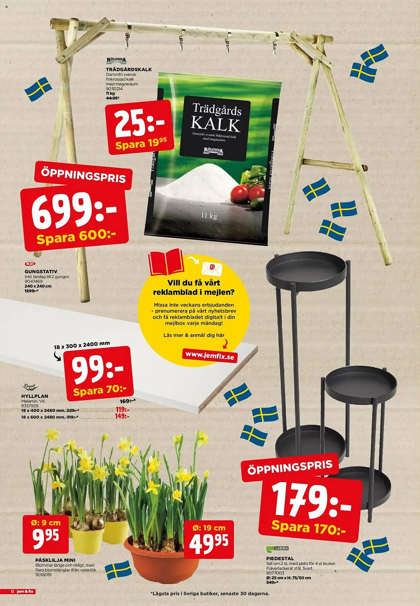 Jem&Fix reklamblad från 17 mars till 22 mars 2026 - Reklamblad sidor 12