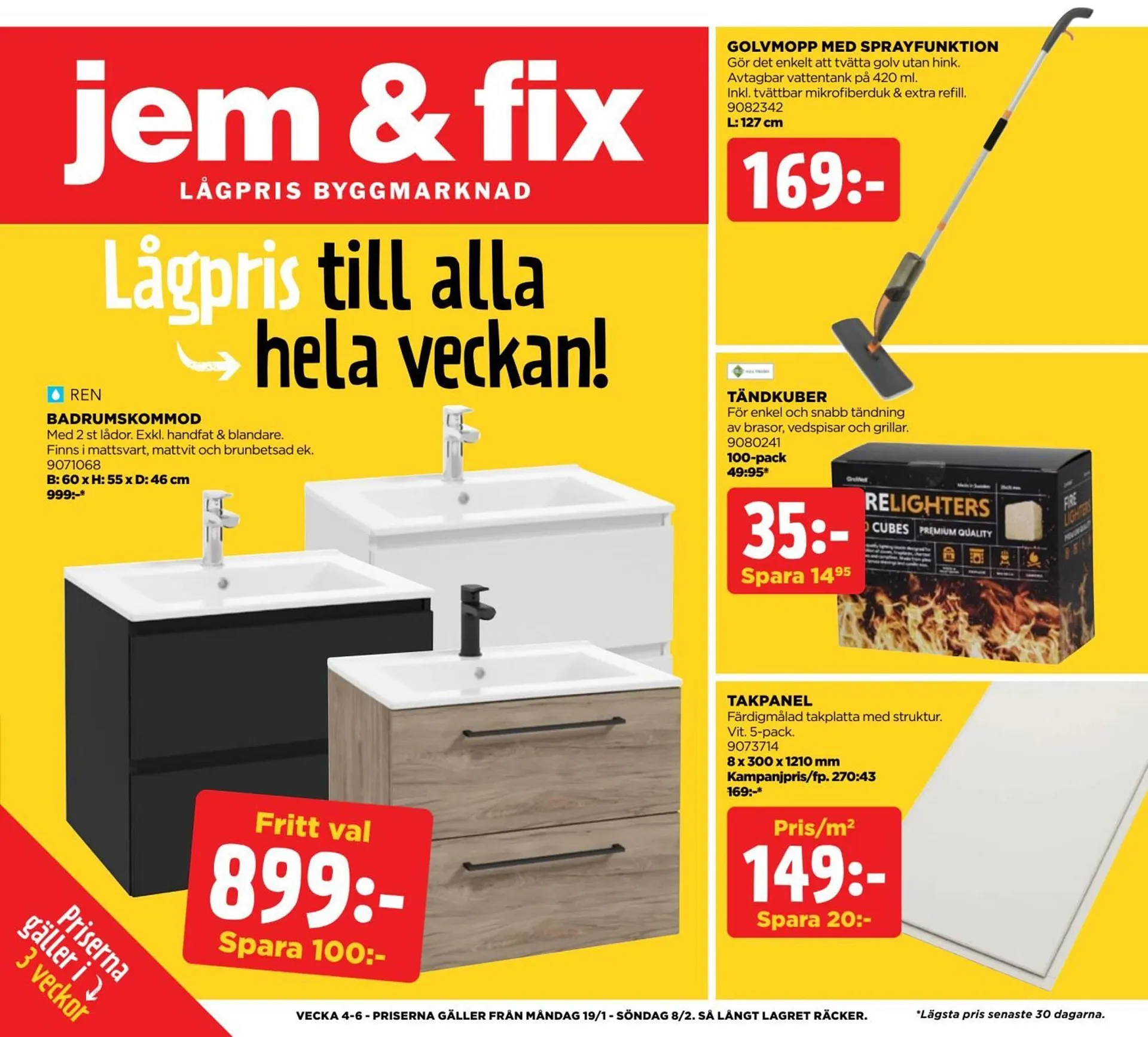 Jem&Fix reklamblad från 19 januari till 9 februari 2026 - Reklamblad sidor 1