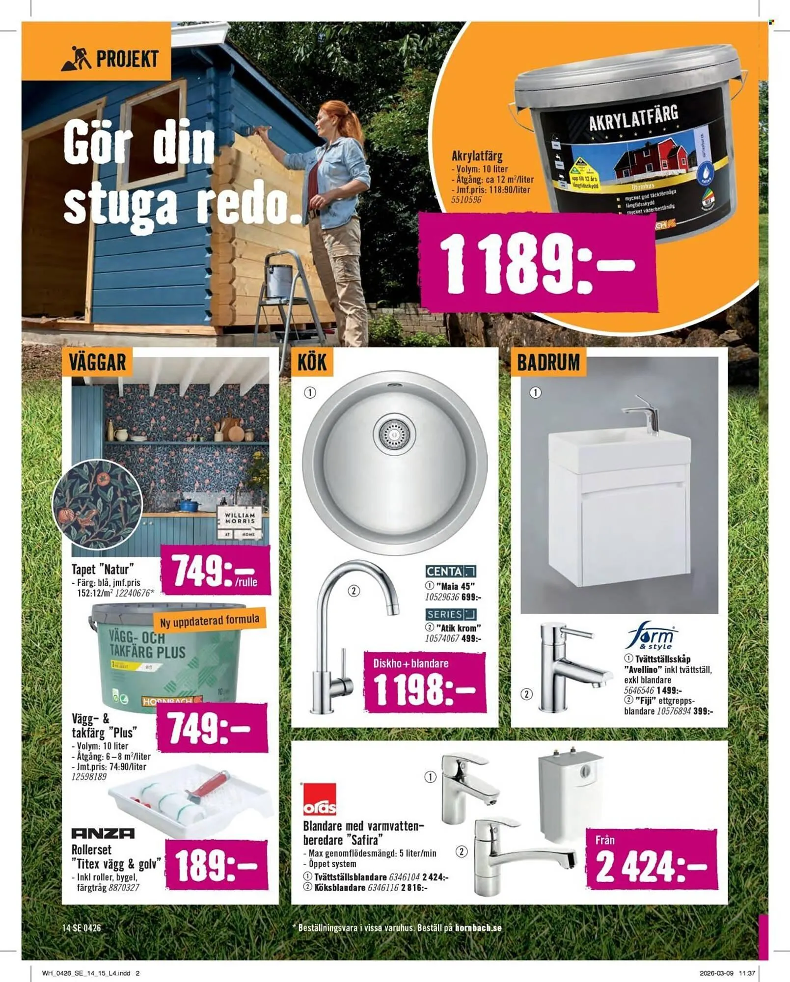 Hornbach reklamblad från 1 april till 30 april 2026 - Reklamblad sidor 14