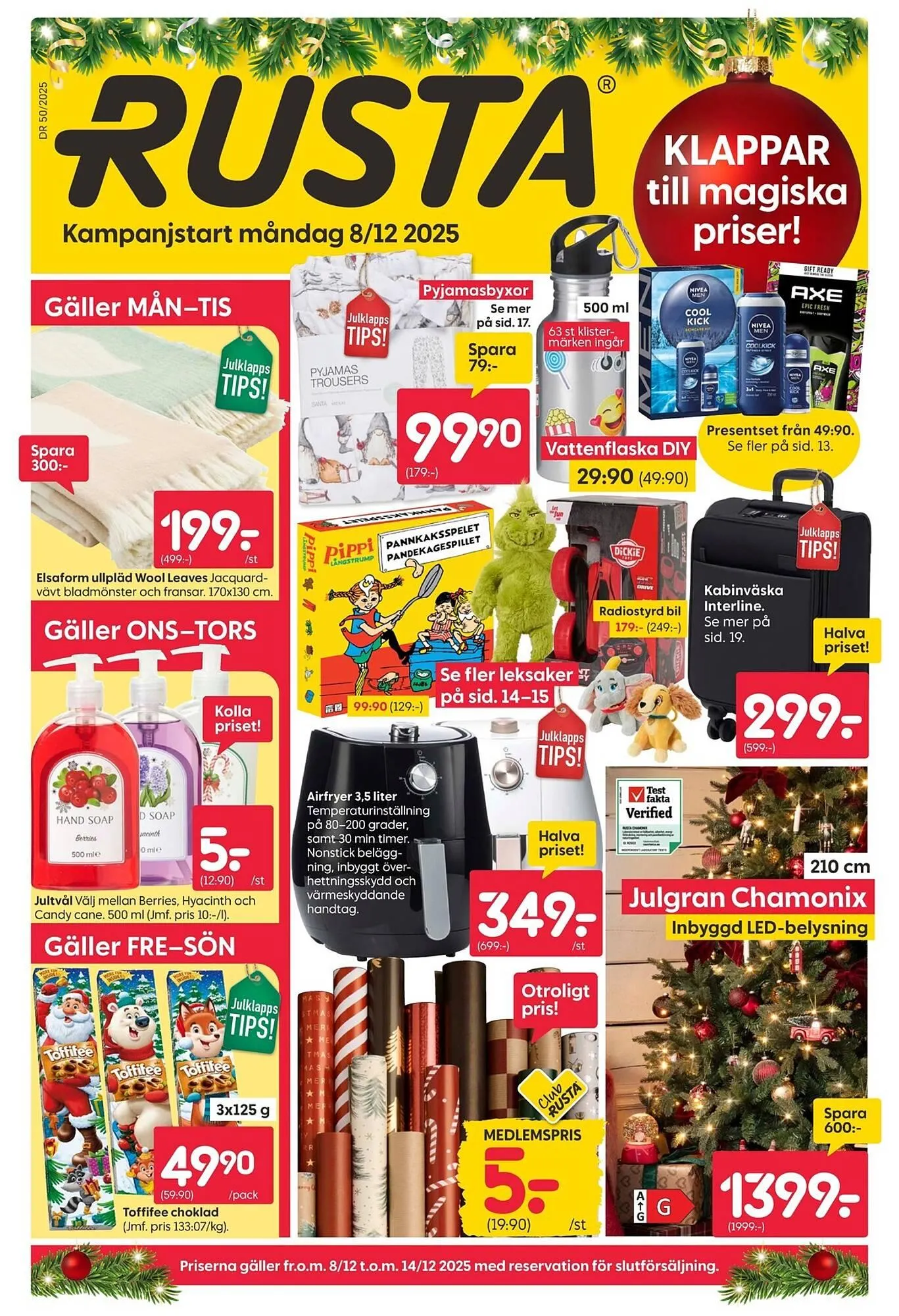 Rusta reklamblad från 8 december till 14 december 2025 - Reklamblad sidor 1