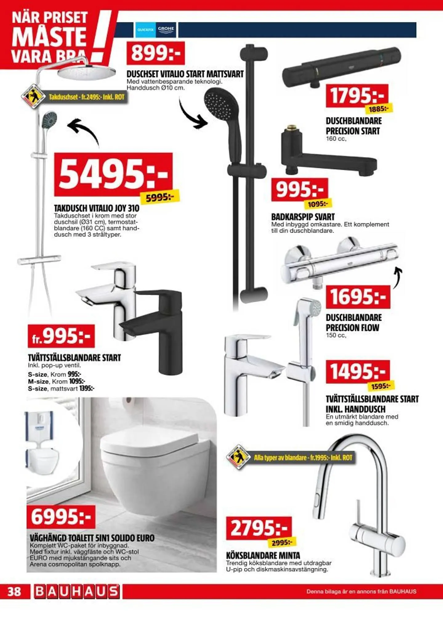 Bauhaus reklamblad från 28 april till 11 maj 2025 - Reklamblad sidor 38