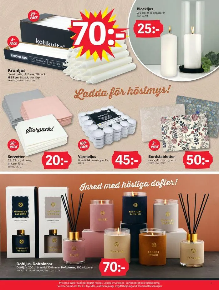 DollarStore Erbjudanden från 24 september till 8 oktober 2024 - Reklamblad sidor 3