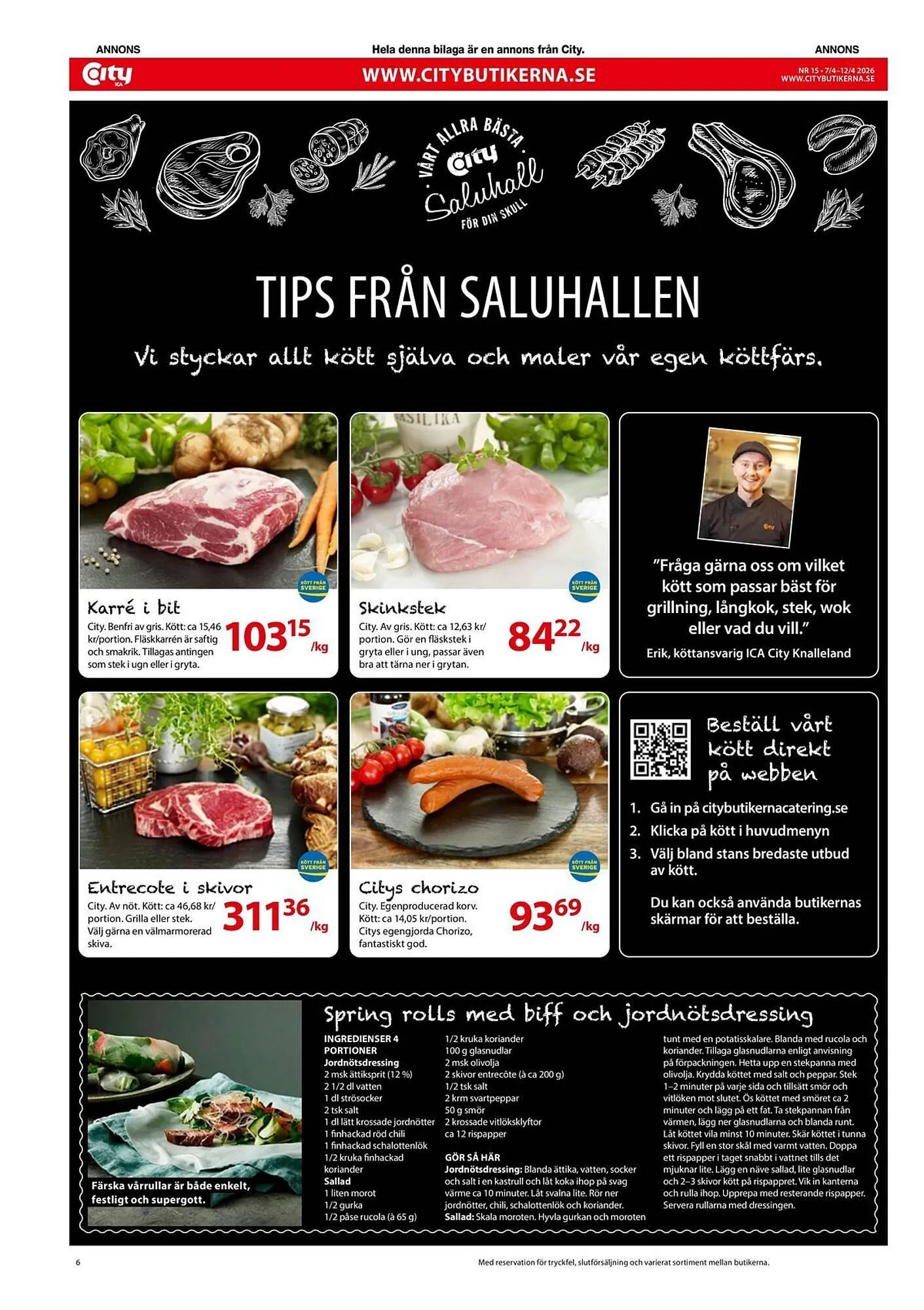 ICA Kvantum reklamblad från 7 april till 12 april 2026 - Reklamblad sidor 6