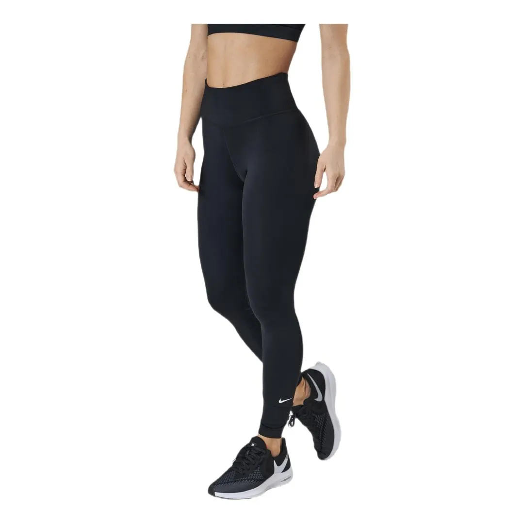Dri-FIT One Women's Mid-Rise Leggings BLACK/WHITE