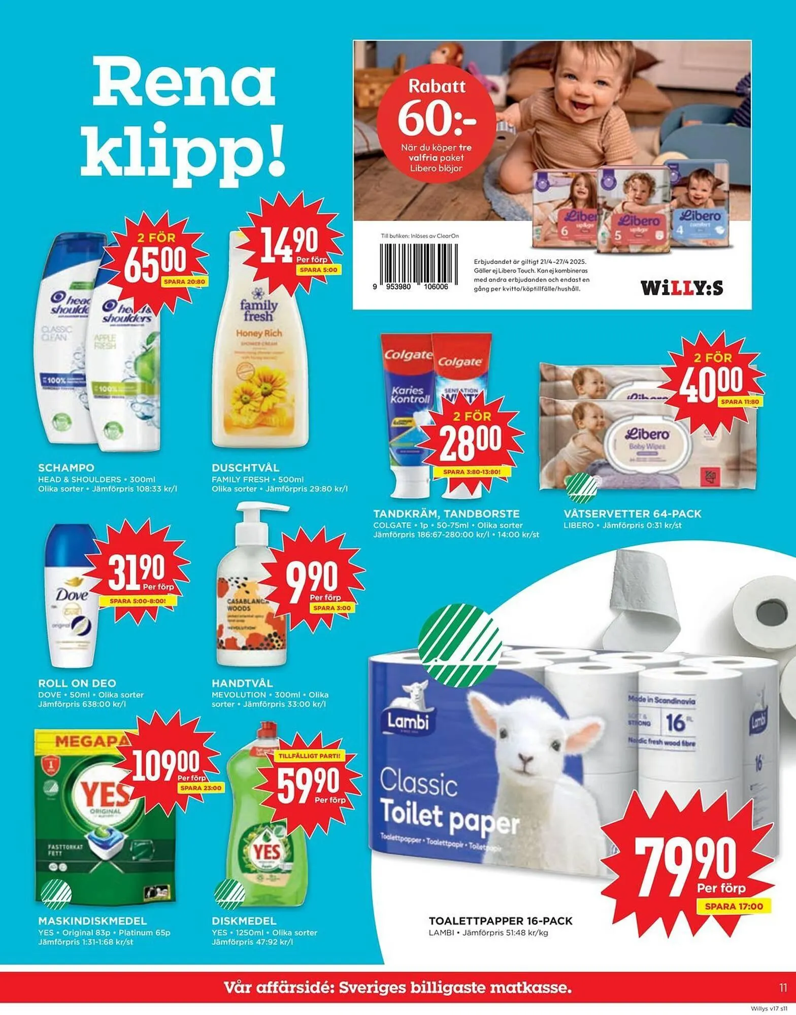 Willys reklamblad från 17 april till 27 april 2025 - Reklamblad sidor 11