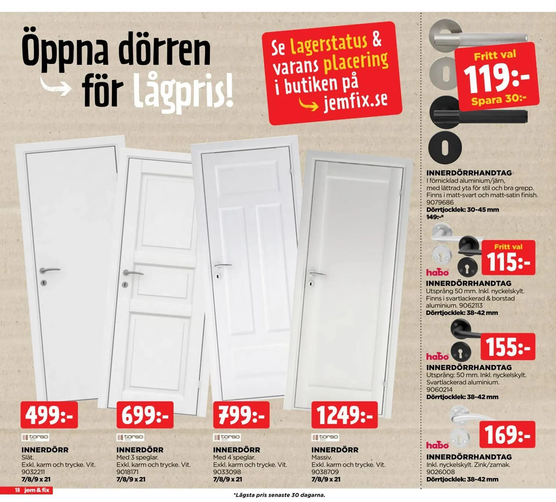Jem&Fix reklamblad från 17 november till 23 november 2025 - Reklamblad sidor 18