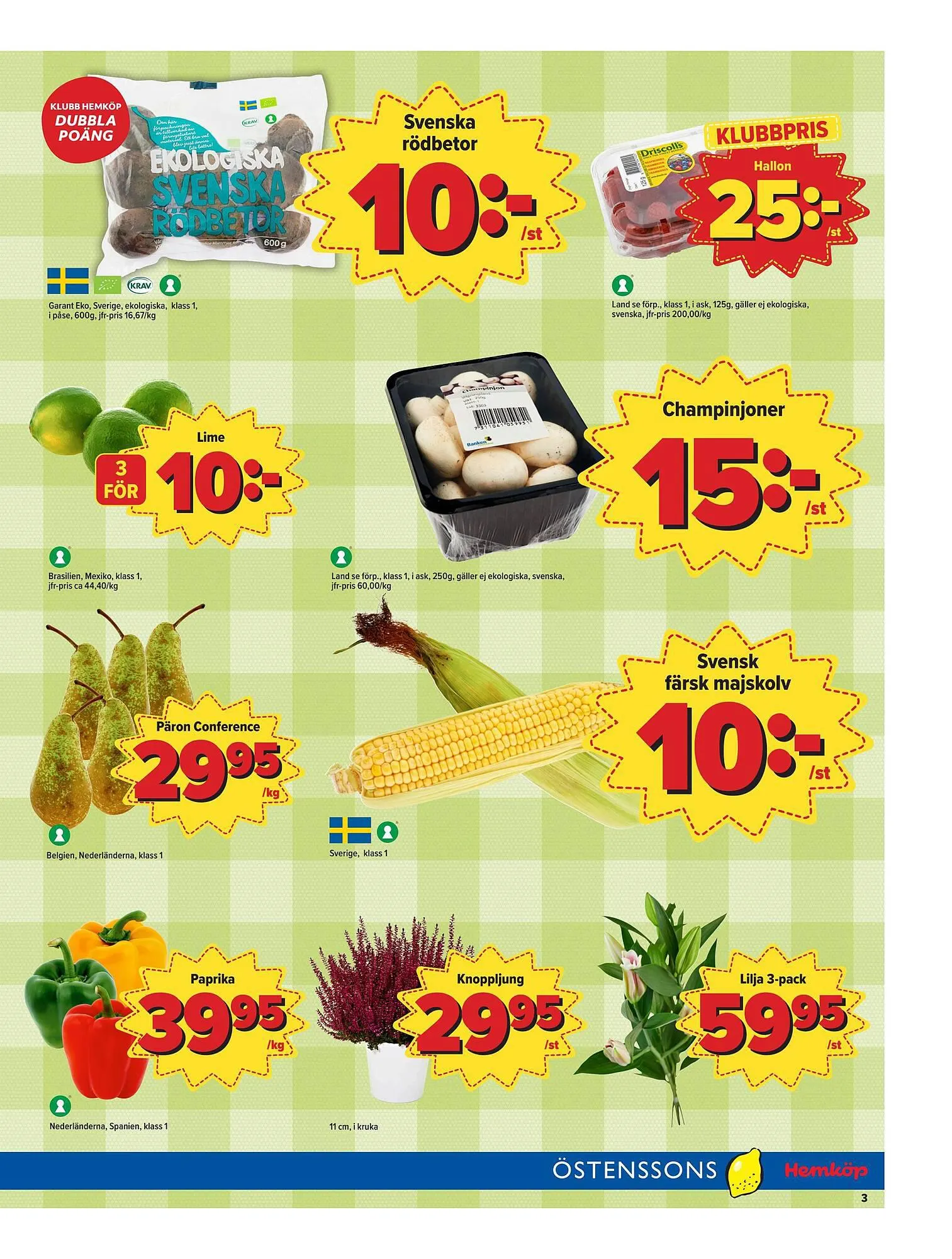 Östenssons reklamblad från 2 oktober till 8 oktober 2023 - Reklamblad sidor 3