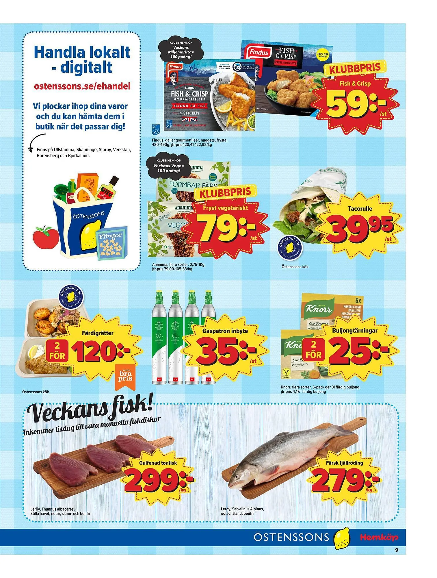 Östenssons reklamblad från 2 oktober till 8 oktober 2023 - Reklamblad sidor 9