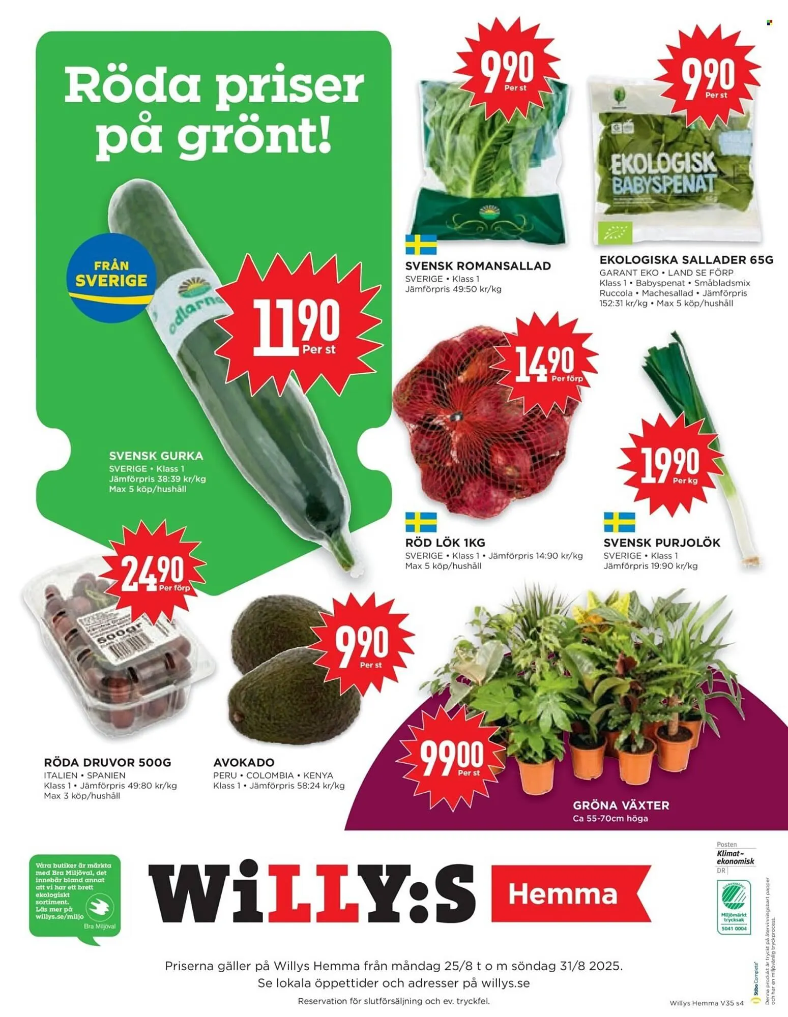 Willys reklamblad från 25 augusti till 31 augusti 2025 - Reklamblad sidor 4