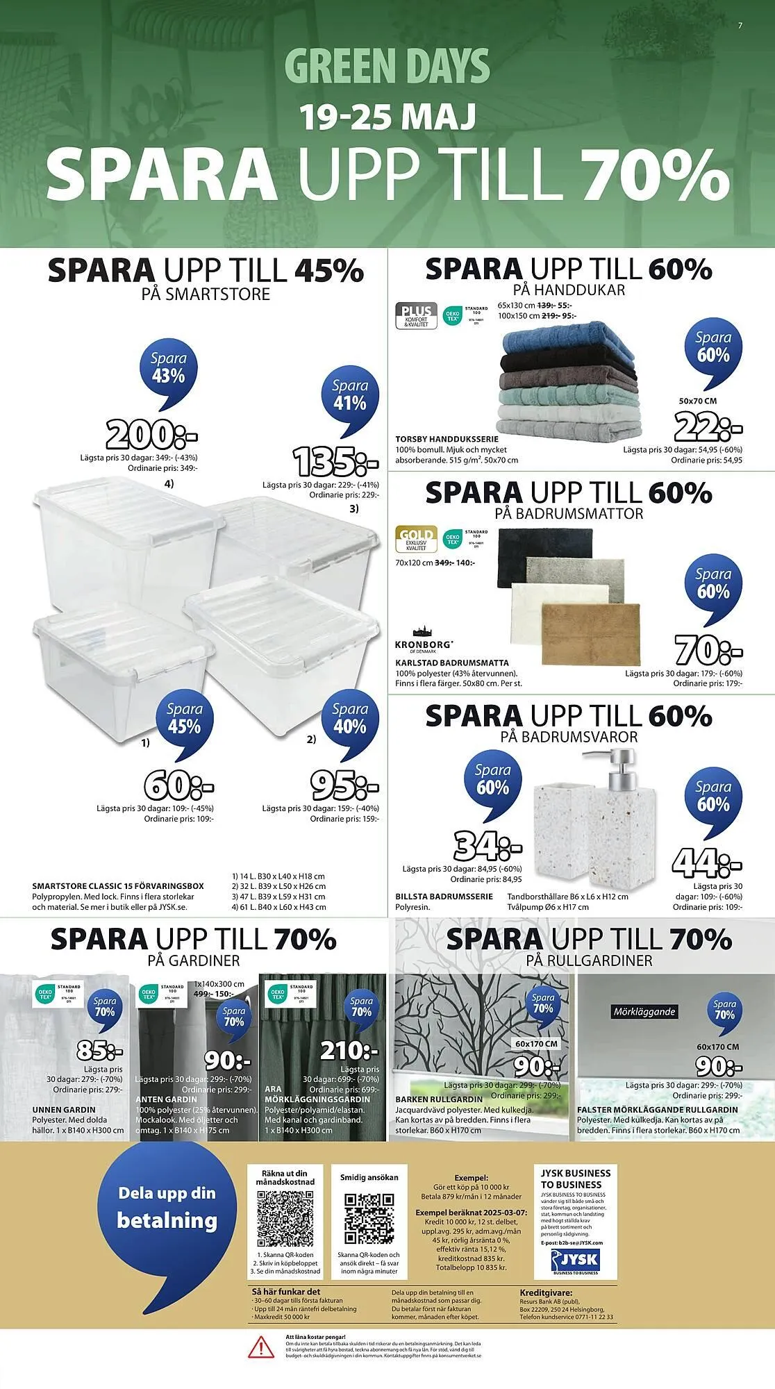 JYSK reklamblad från 19 maj till 25 maj 2025 - Reklamblad sidor 7