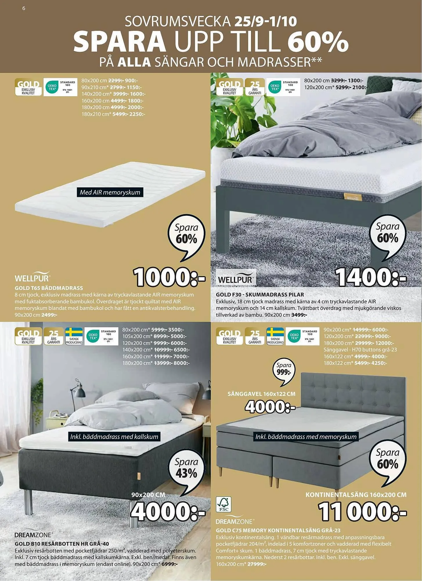 JYSK reklamblad från 25 september till 8 oktober 2023 - Reklamblad sidor 6