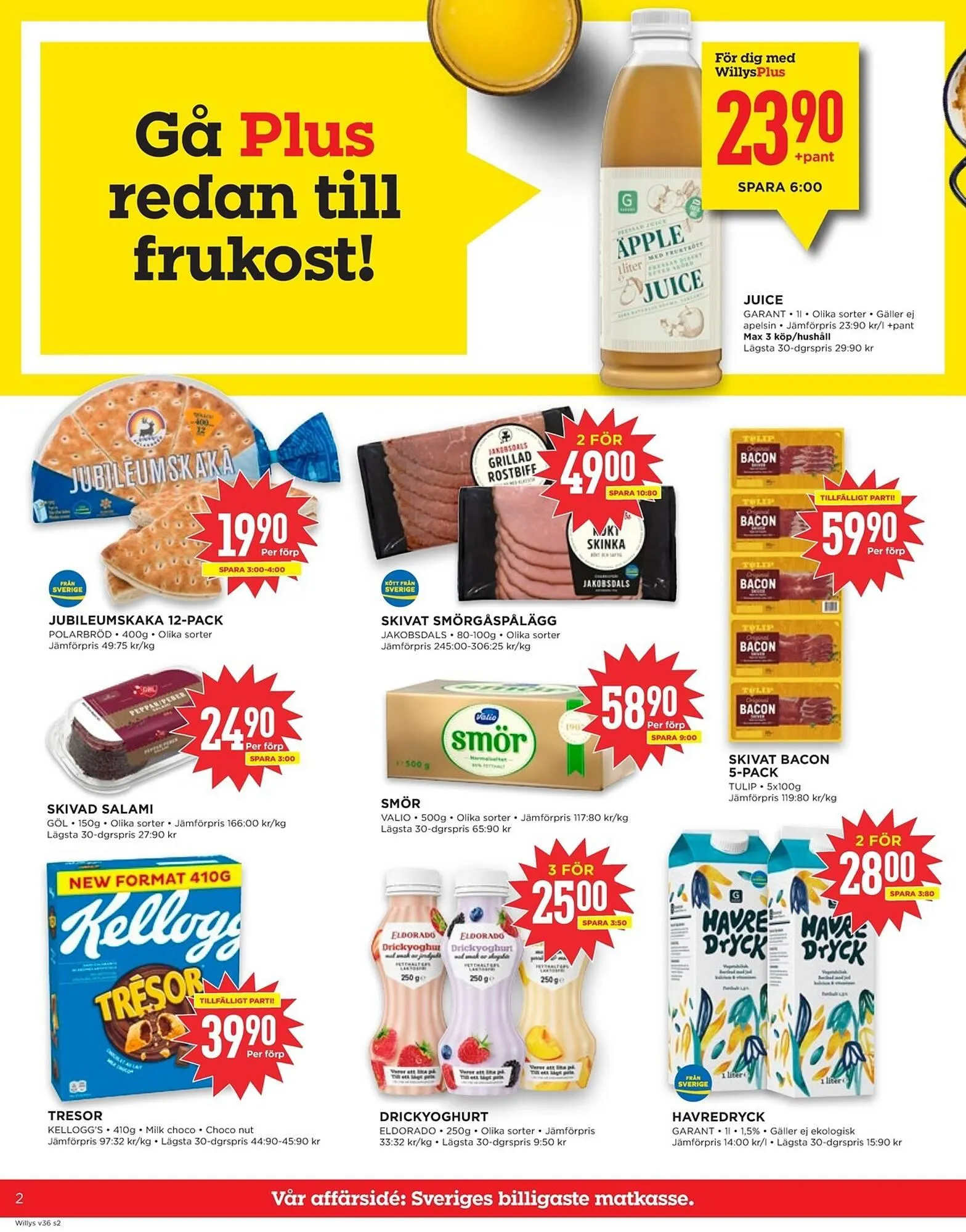 Willys reklamblad från 1 september till 7 september 2025 - Reklamblad sidor 2