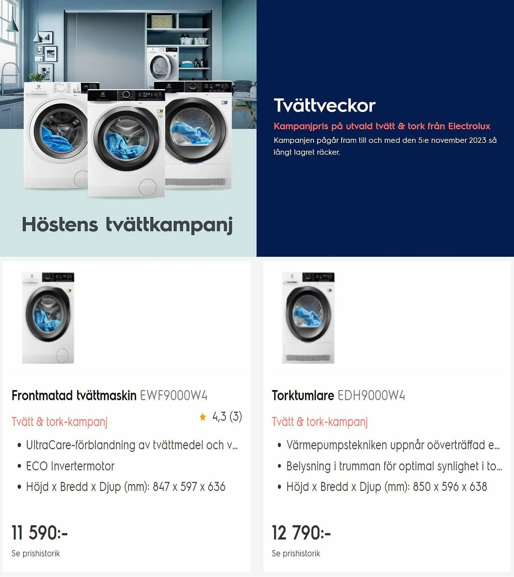 Electrolux Home reklamblad från 3 oktober till 5 november 2023 - Reklamblad sidor 2