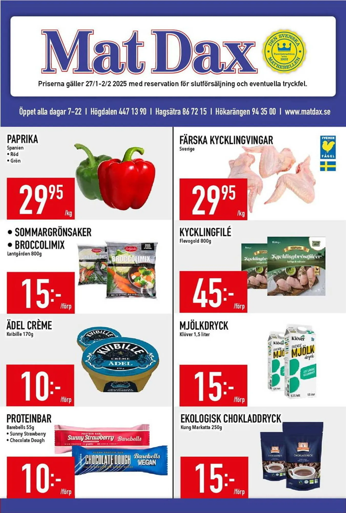 Matdax reklamblad - 1