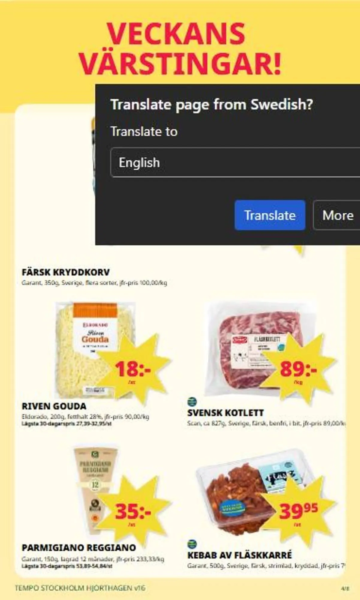 Tempo reklamblad från 13 april till 19 april 2026 - Reklamblad sidor 4