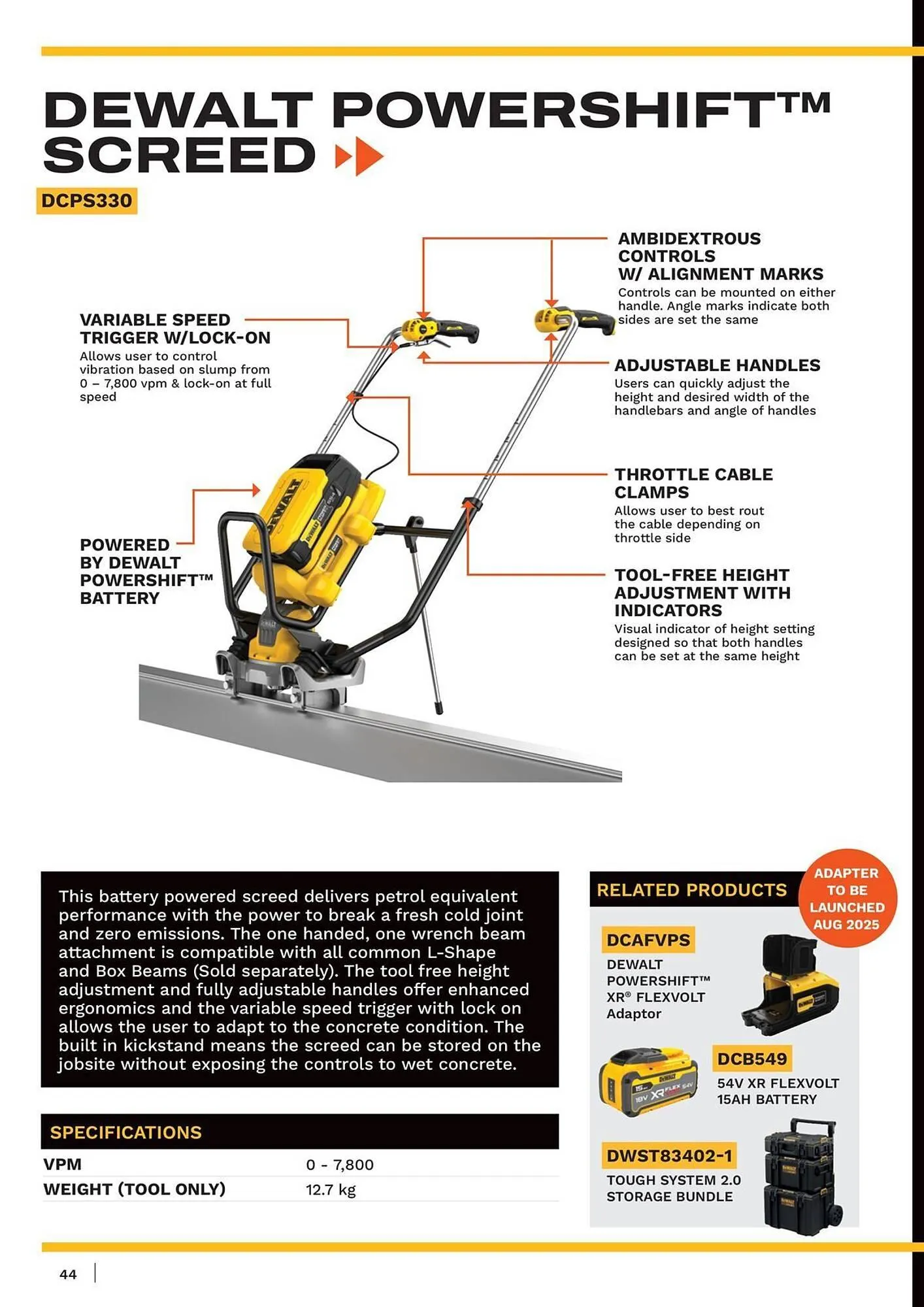 Dewalt reklamblad från 21 mars till 31 maj 2025 - Reklamblad sidor 44