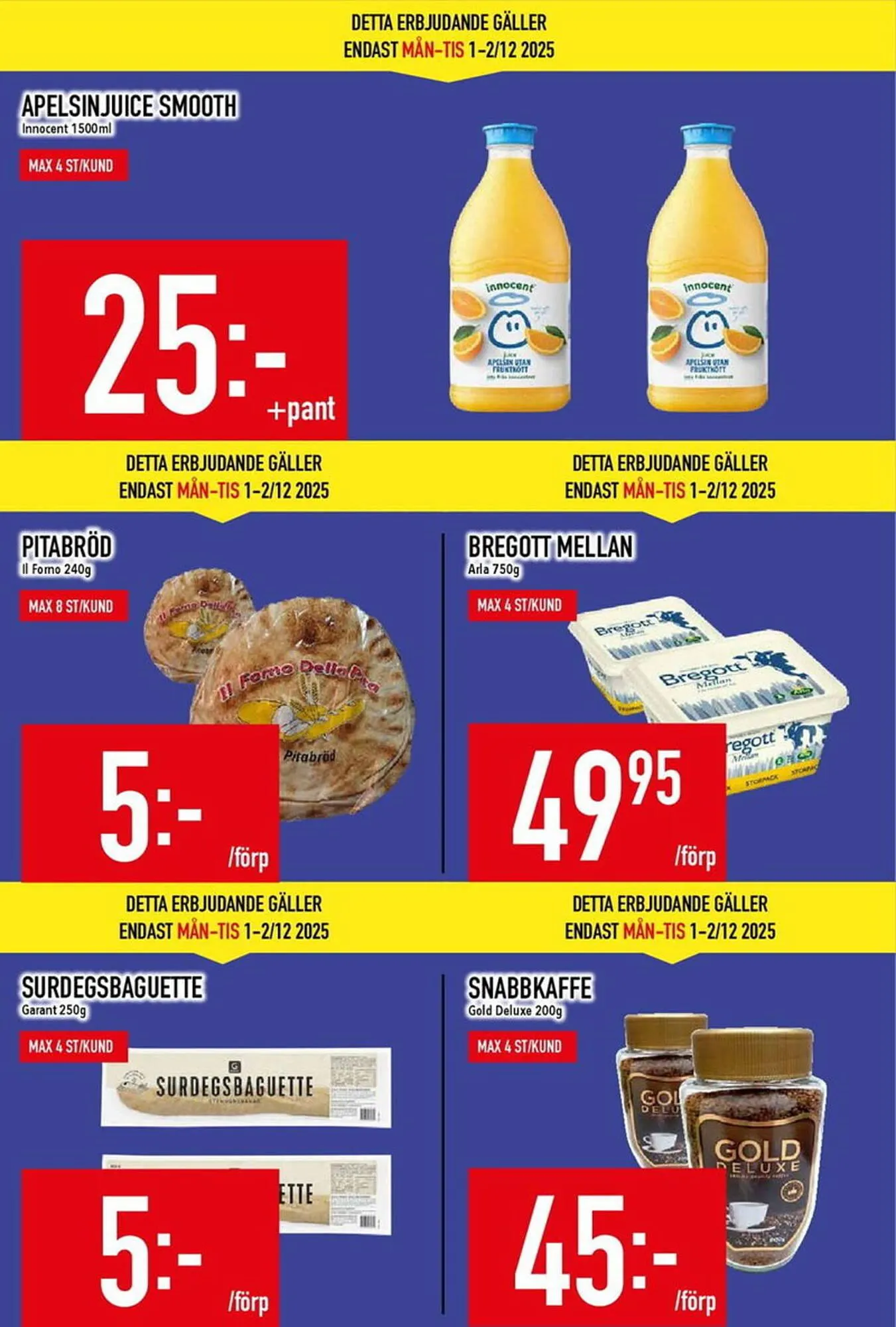 Matdax reklamblad från 1 december till 7 december 2025 - Reklamblad sidor 2