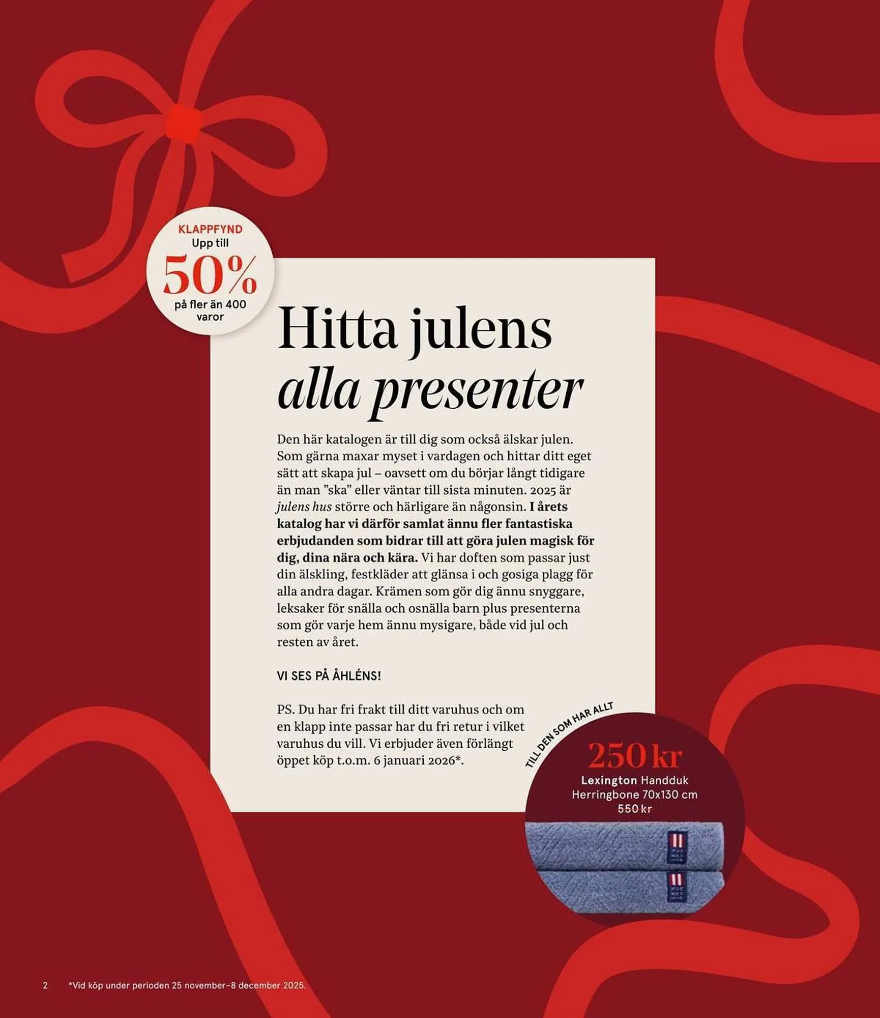Åhléns reklamblad från 25 november till 11 december 2025 - Reklamblad sidor 2