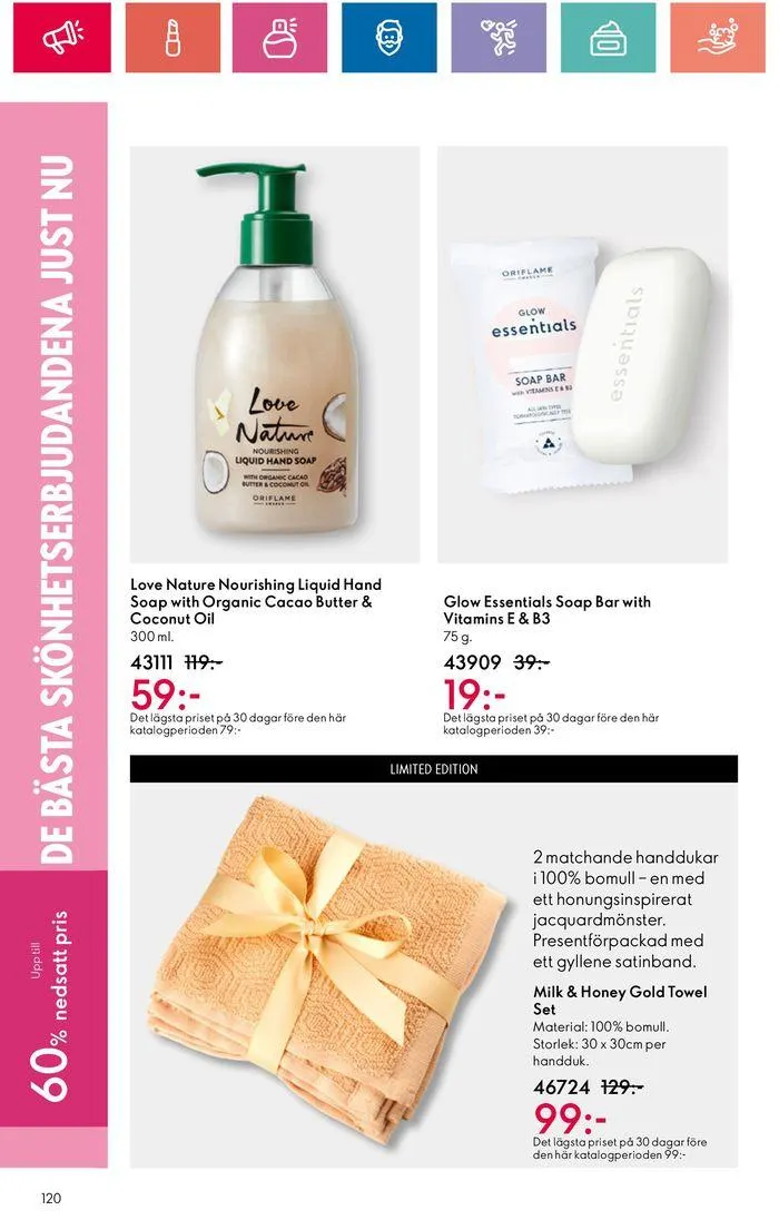Oriflame reklamblad från 20 juni till 4 juli 2024 - Reklamblad sidor 120