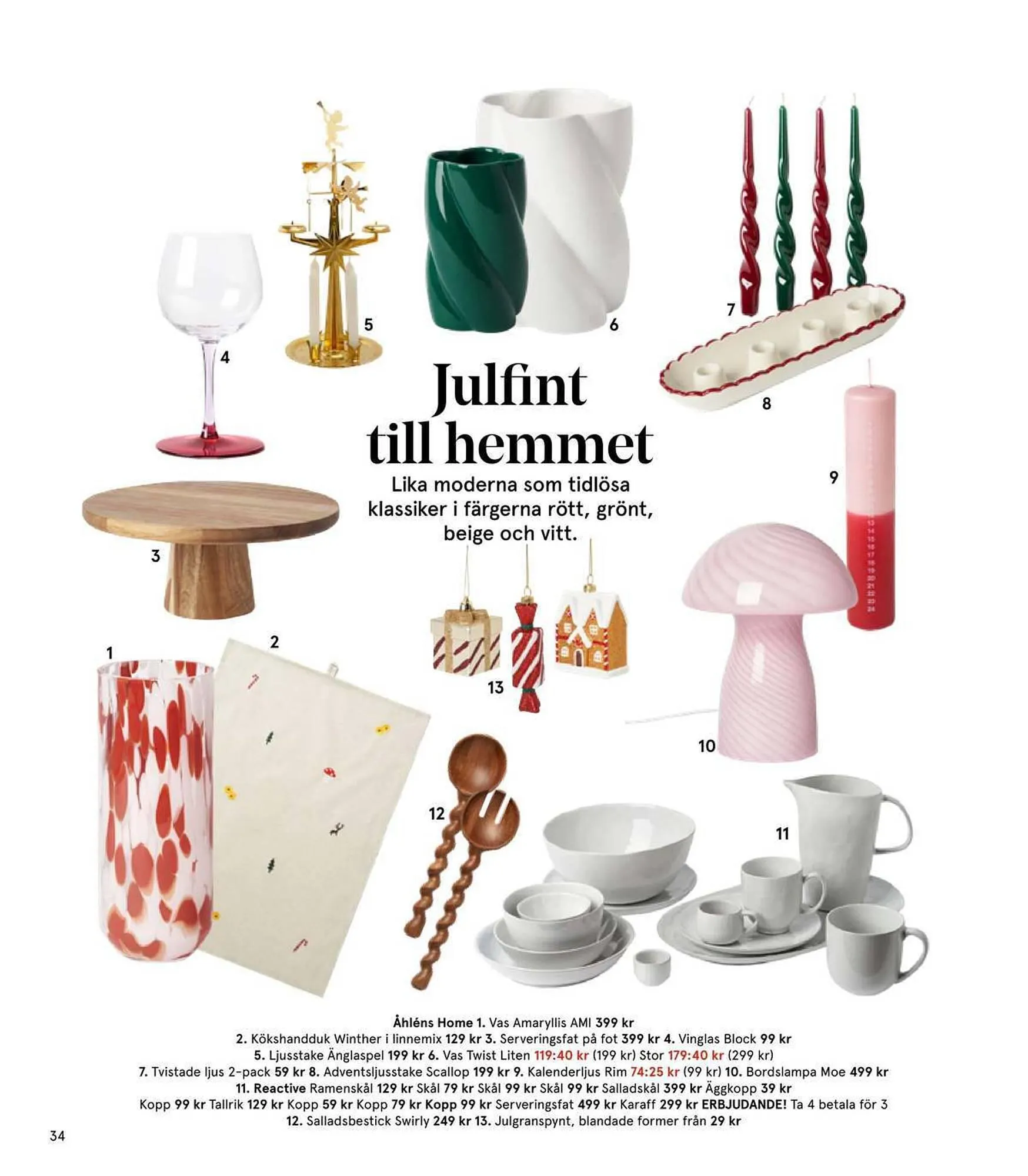 Åhléns reklamblad från 24 november till 24 december 2023 - Reklamblad sidor 34