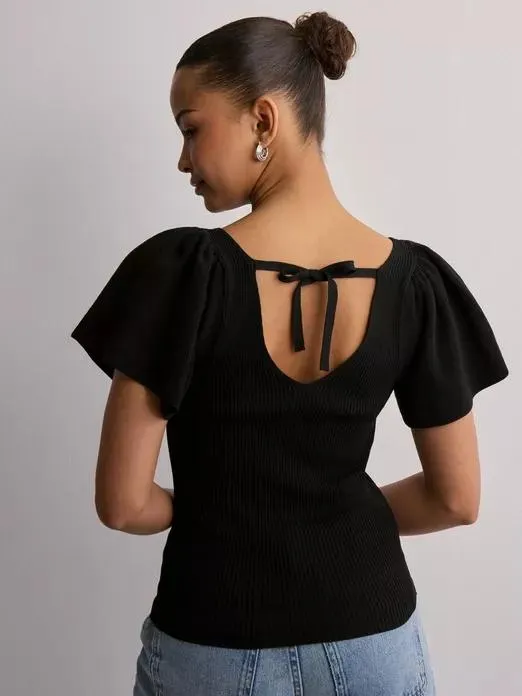 ONLLEELO S/S BACK PULLOVER KNT NOOS