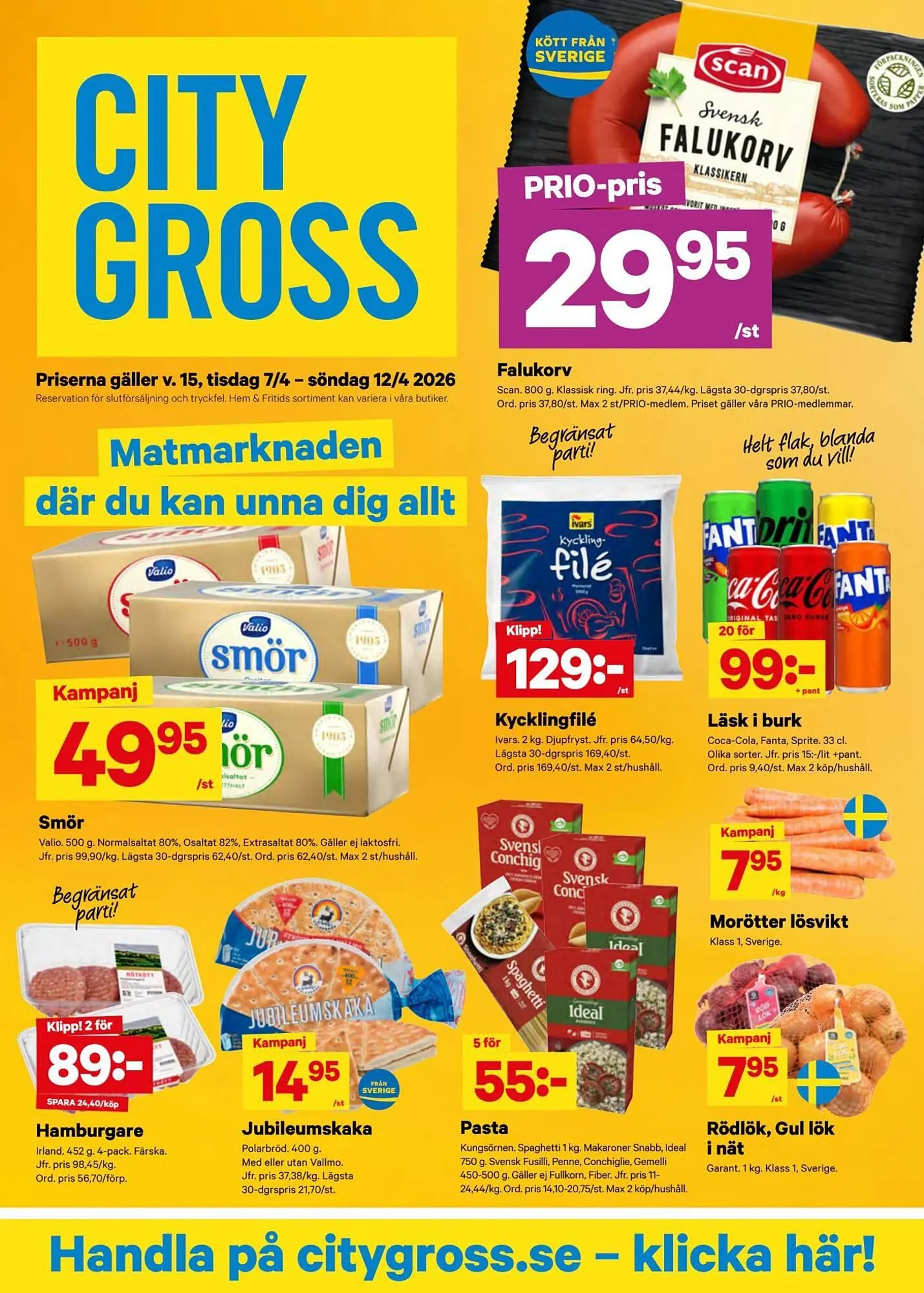 City Gross reklamblad från 7 april till 13 april 2026 - Reklamblad sidor 1
