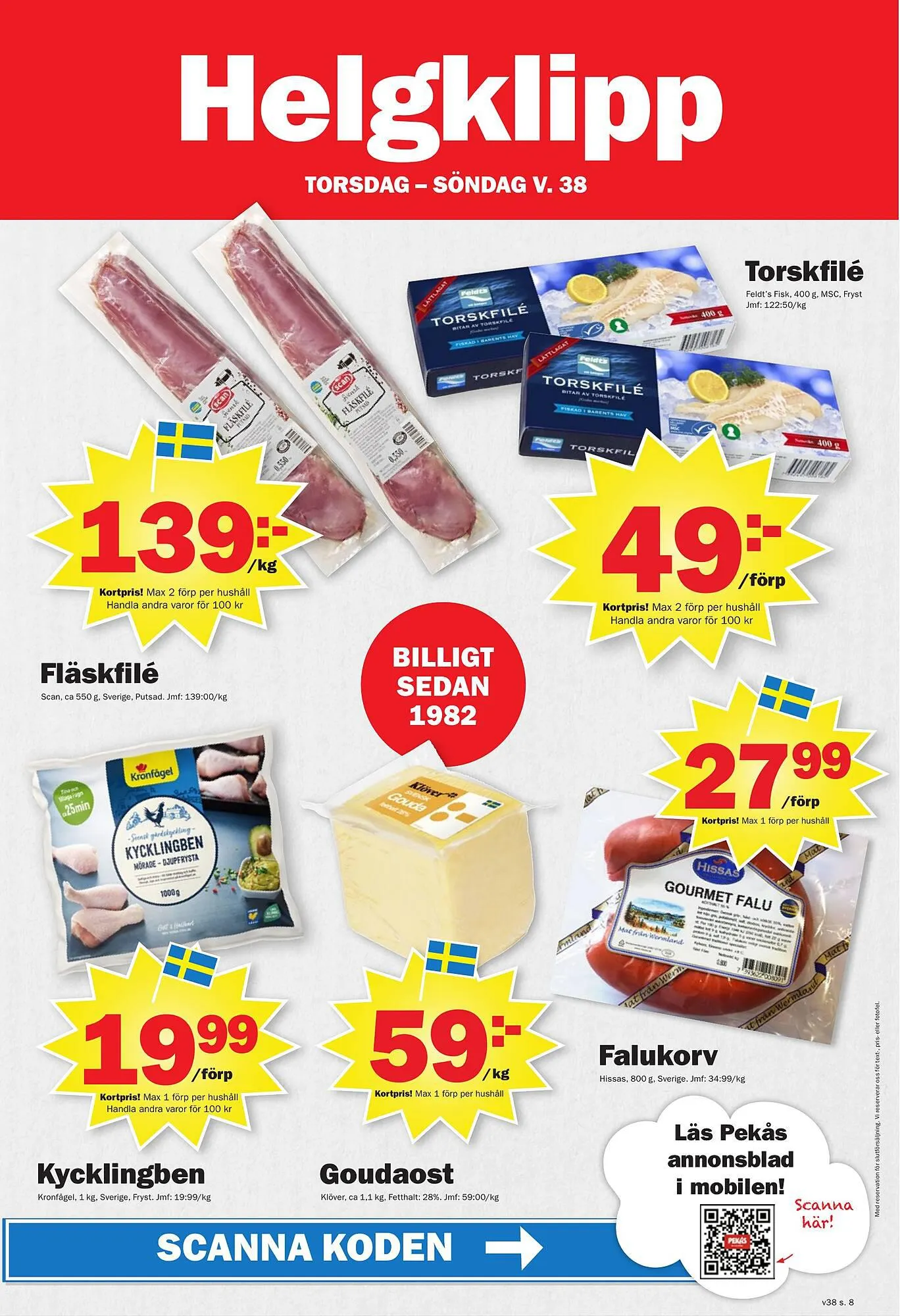 Pekås reklamblad från 18 september till 24 september 2023 - Reklamblad sidor 8