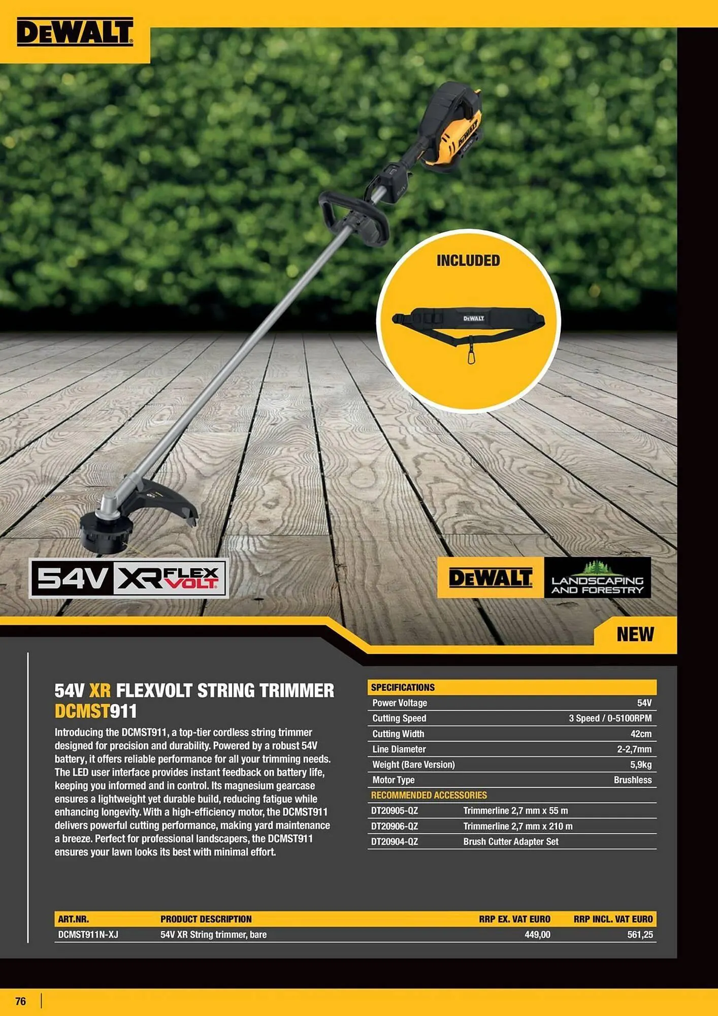 Dewalt reklamblad från 21 mars till 31 maj 2025 - Reklamblad sidor 76