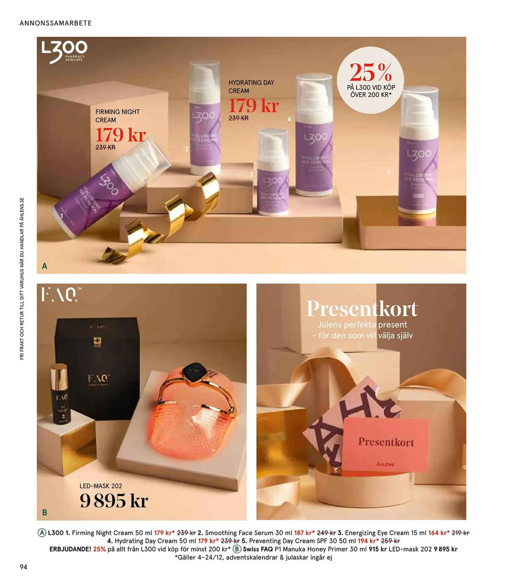 Åhléns reklamblad från 25 november till 24 december 2024 - Reklamblad sidor 94