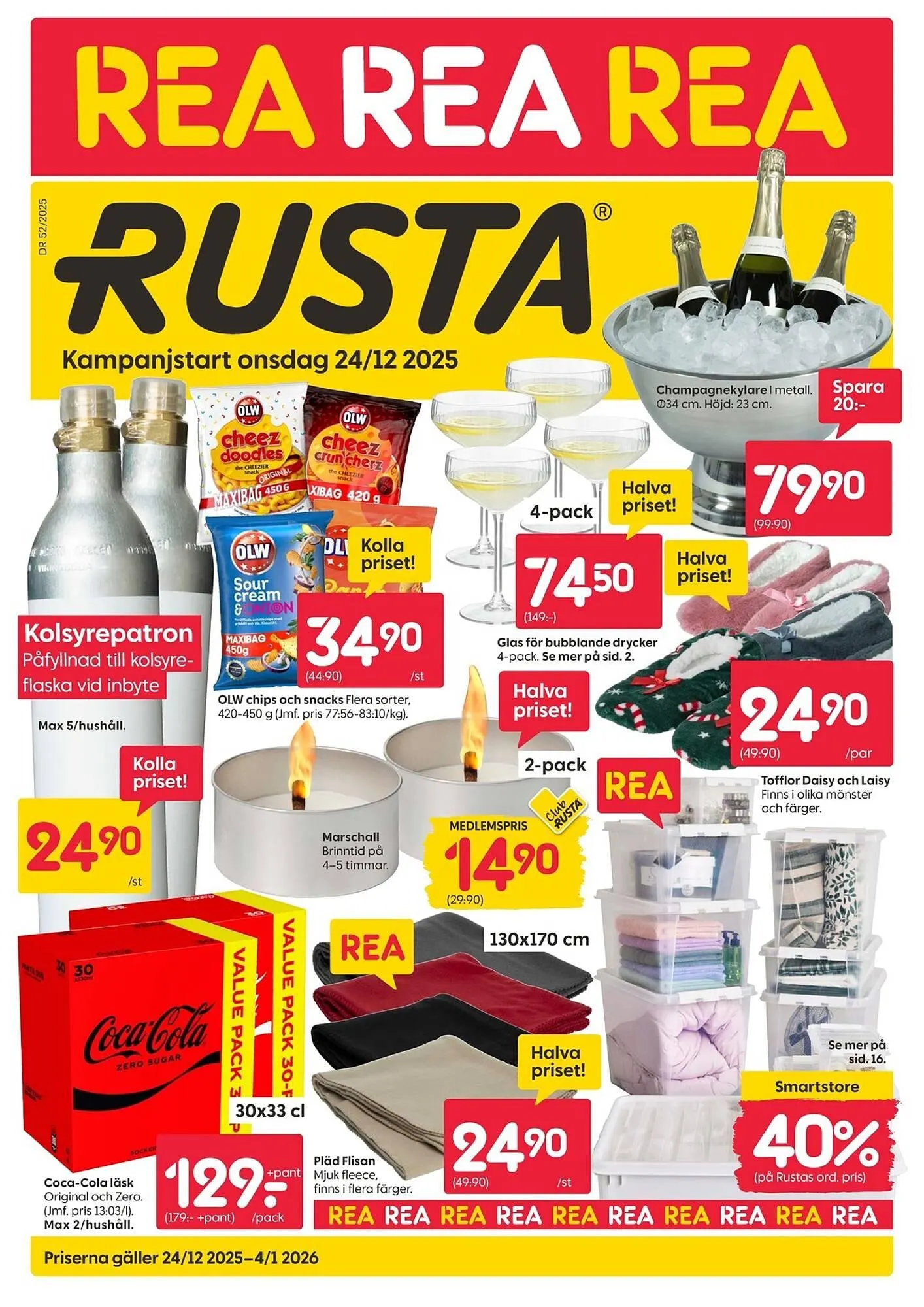 Rusta reklamblad från 24 december till 4 januari 2026 - Reklamblad sidor 1