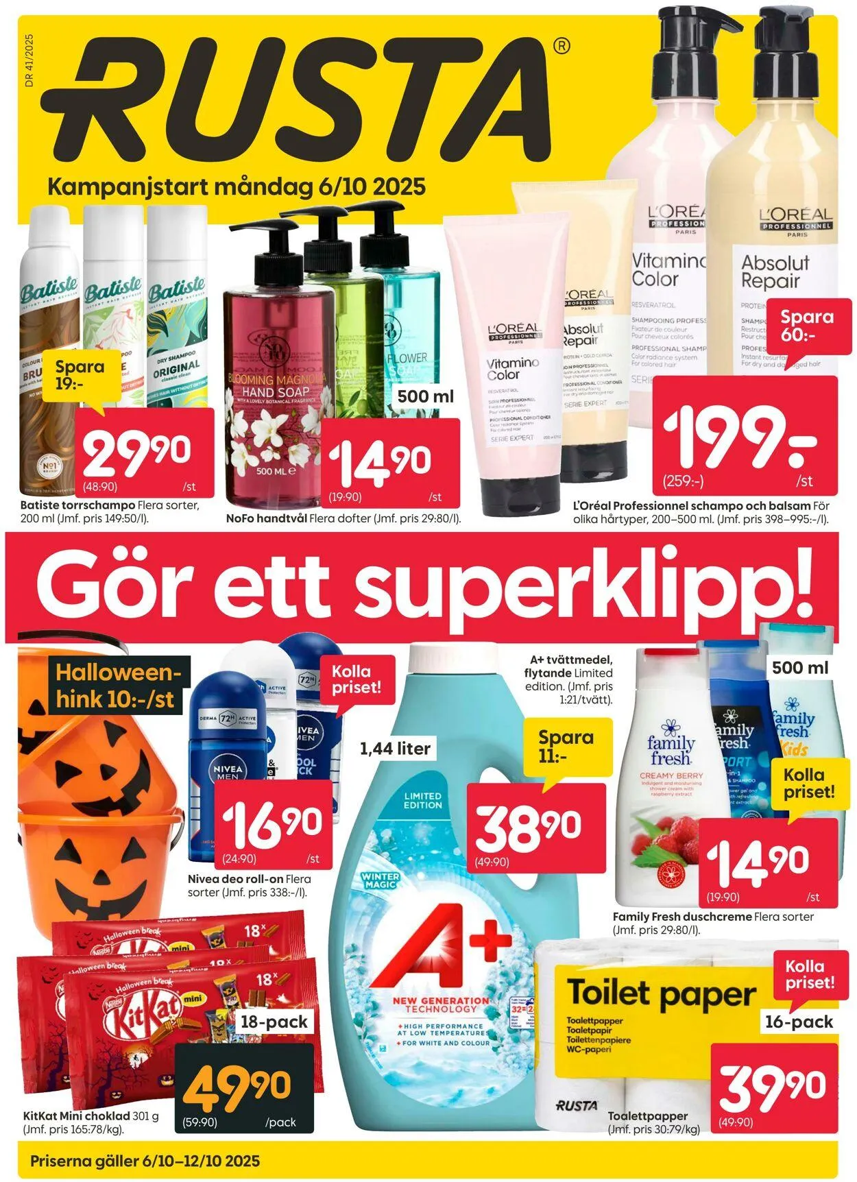 Rusta från 6 oktober till 20 oktober 2025 - Reklamblad sidor 1