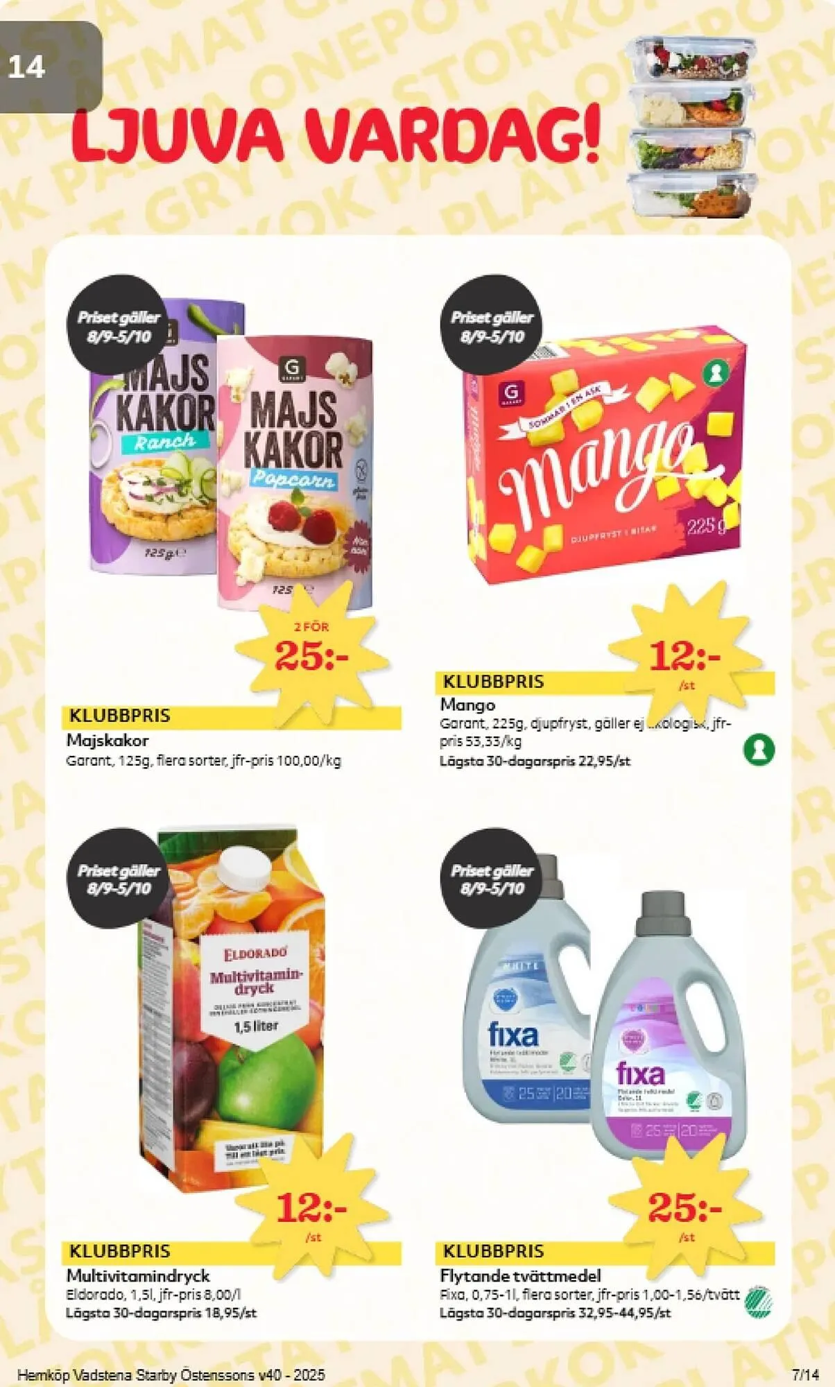 Hemköp reklamblad från 29 september till 5 oktober 2025 - Reklamblad sidor 7