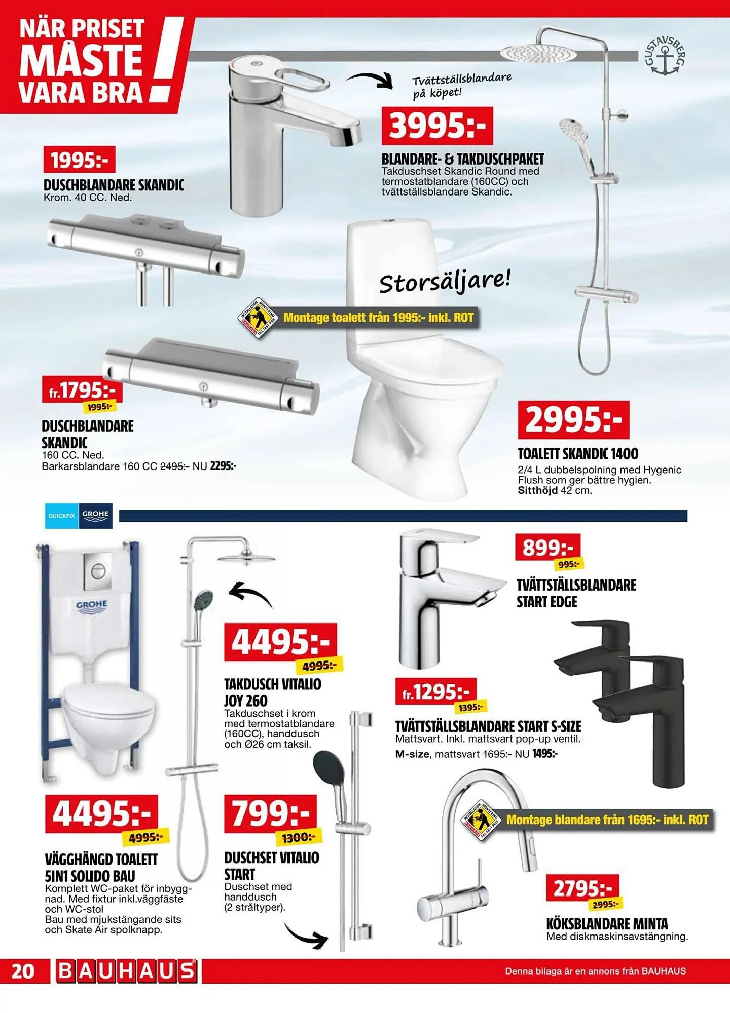 Bauhaus reklamblad från 1 september till 14 september 2025 - Reklamblad sidor 20