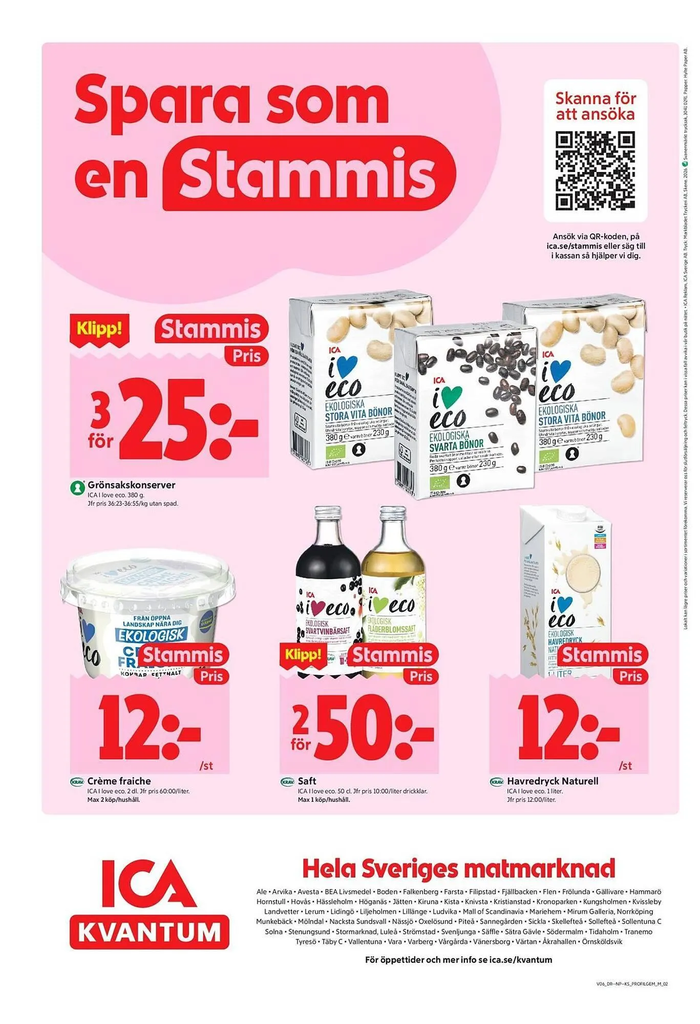 ICA Kvantum reklamblad från 2 februari till 8 februari 2026 - Reklamblad sidor 8
