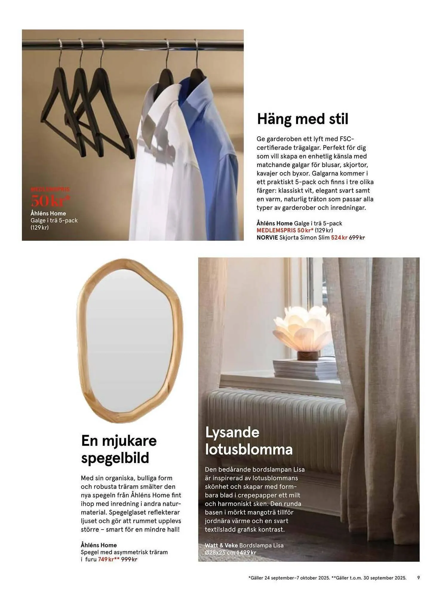 Åhléns reklamblad från 17 september till 7 oktober 2025 - Reklamblad sidor 9