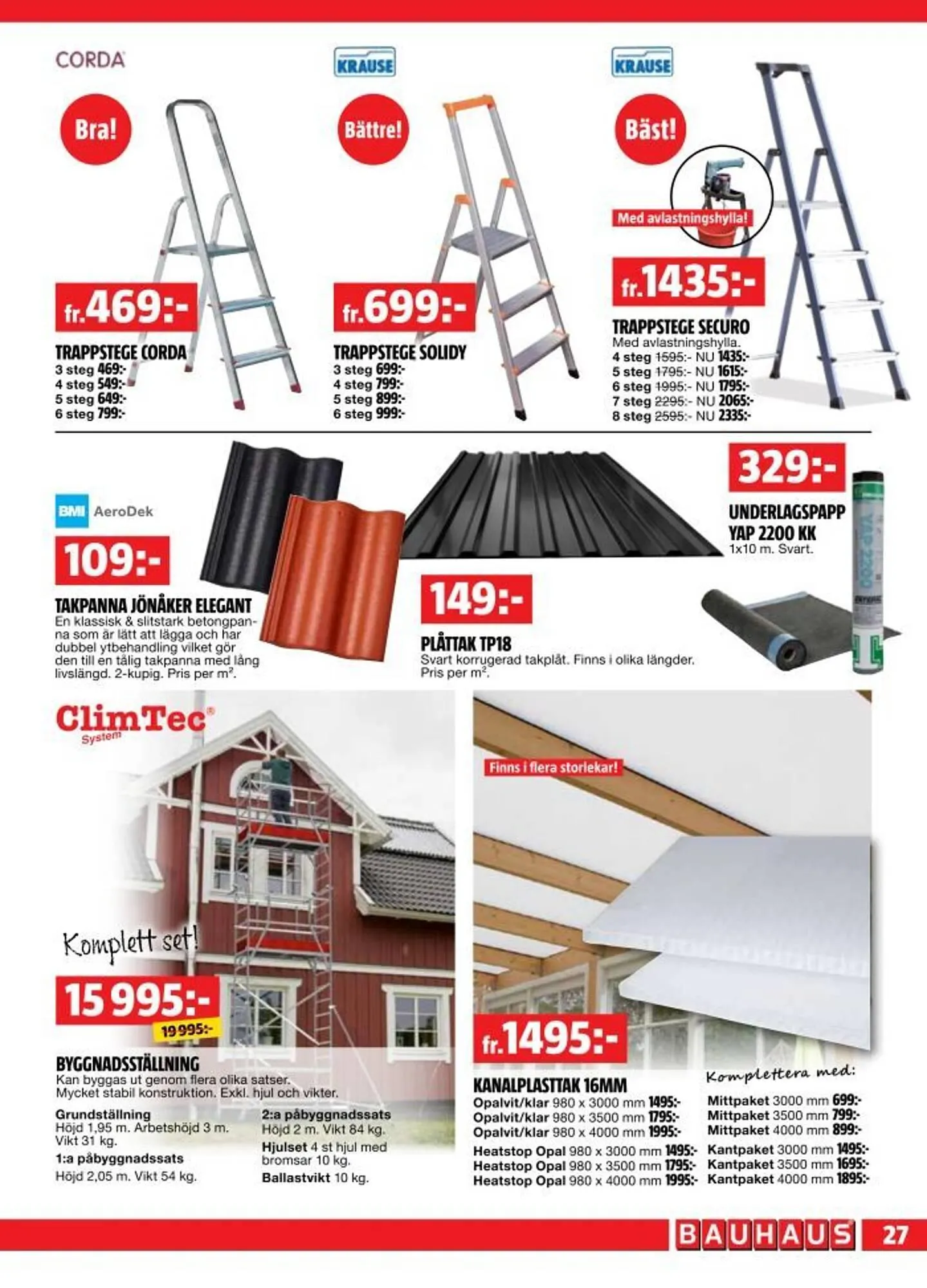 Bauhaus reklamblad från 28 april till 11 maj 2025 - Reklamblad sidor 27