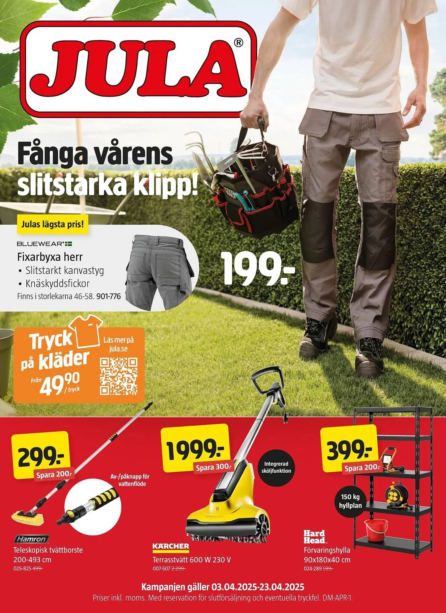 Jula reklamblad från 3 april till 23 april 2025 - Reklamblad sidor 1