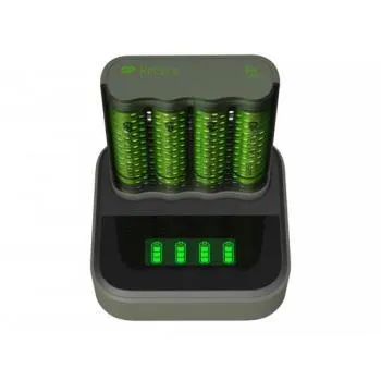 GP ReCyko Speed Battery Charger, M451 (USB) + Dock D451, incl. 4 x AA 2600 mAh Batteries