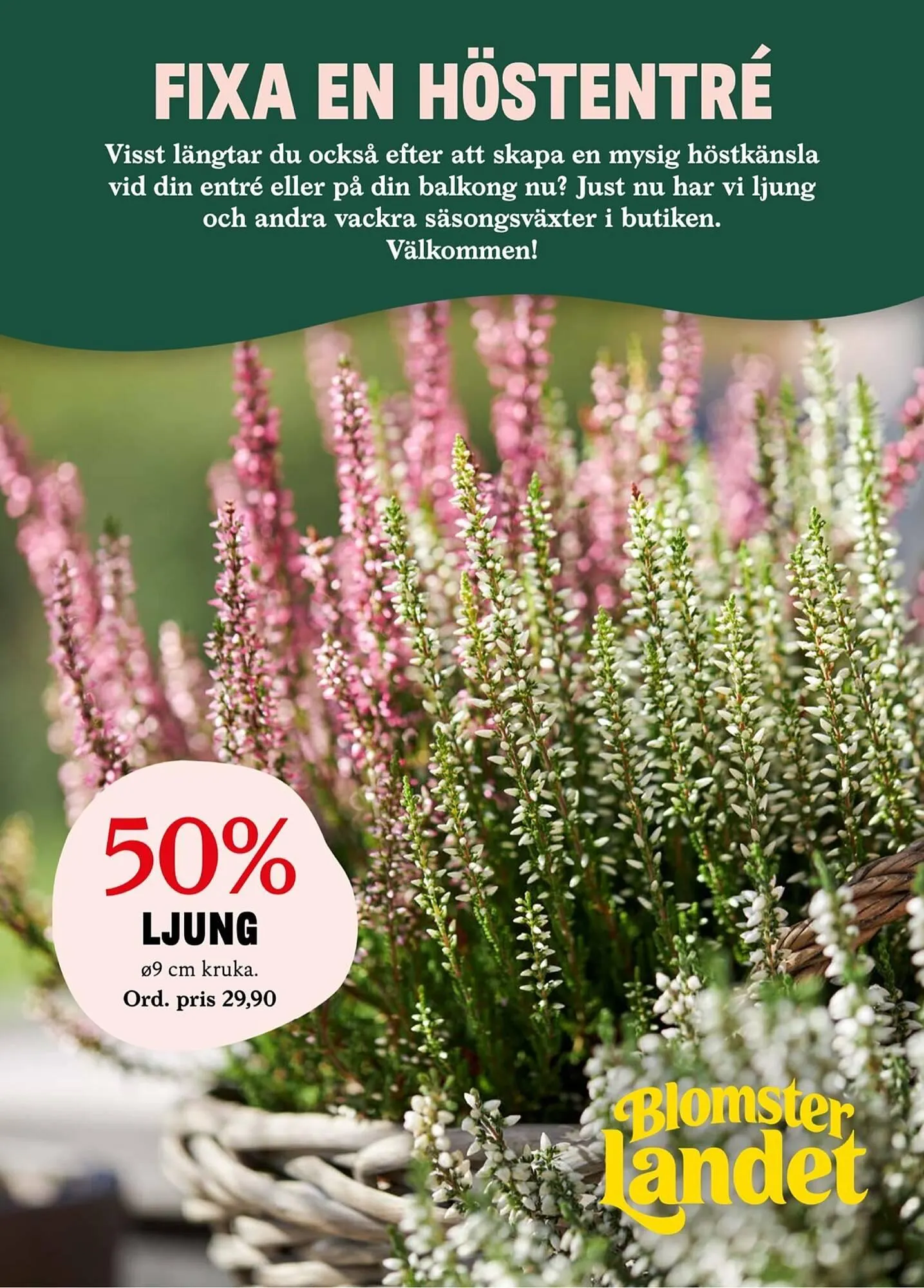 Blomsterlandet reklamblad - 1