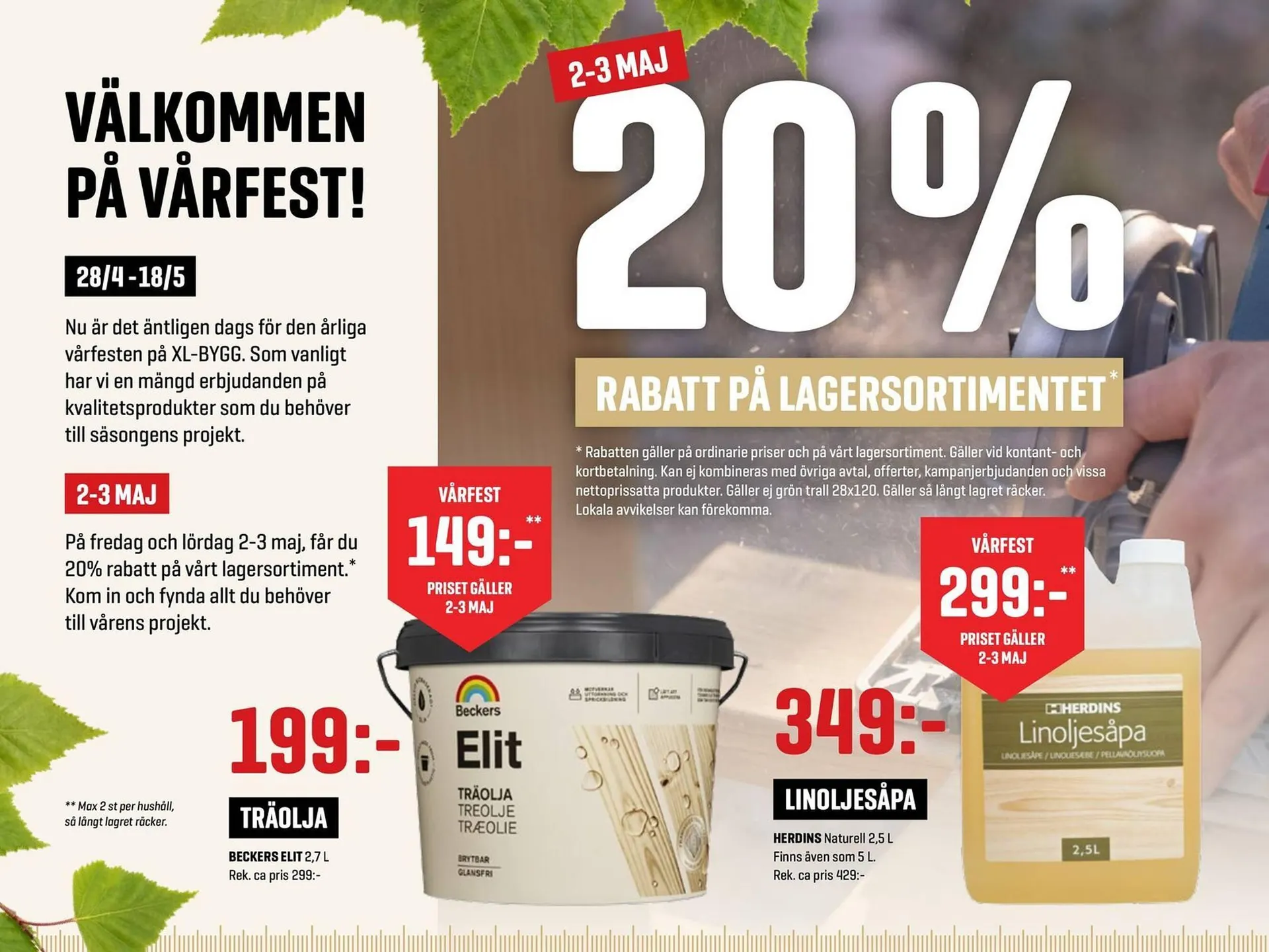 XL-Bygg reklamblad från 30 april till 18 maj 2025 - Reklamblad sidor 2