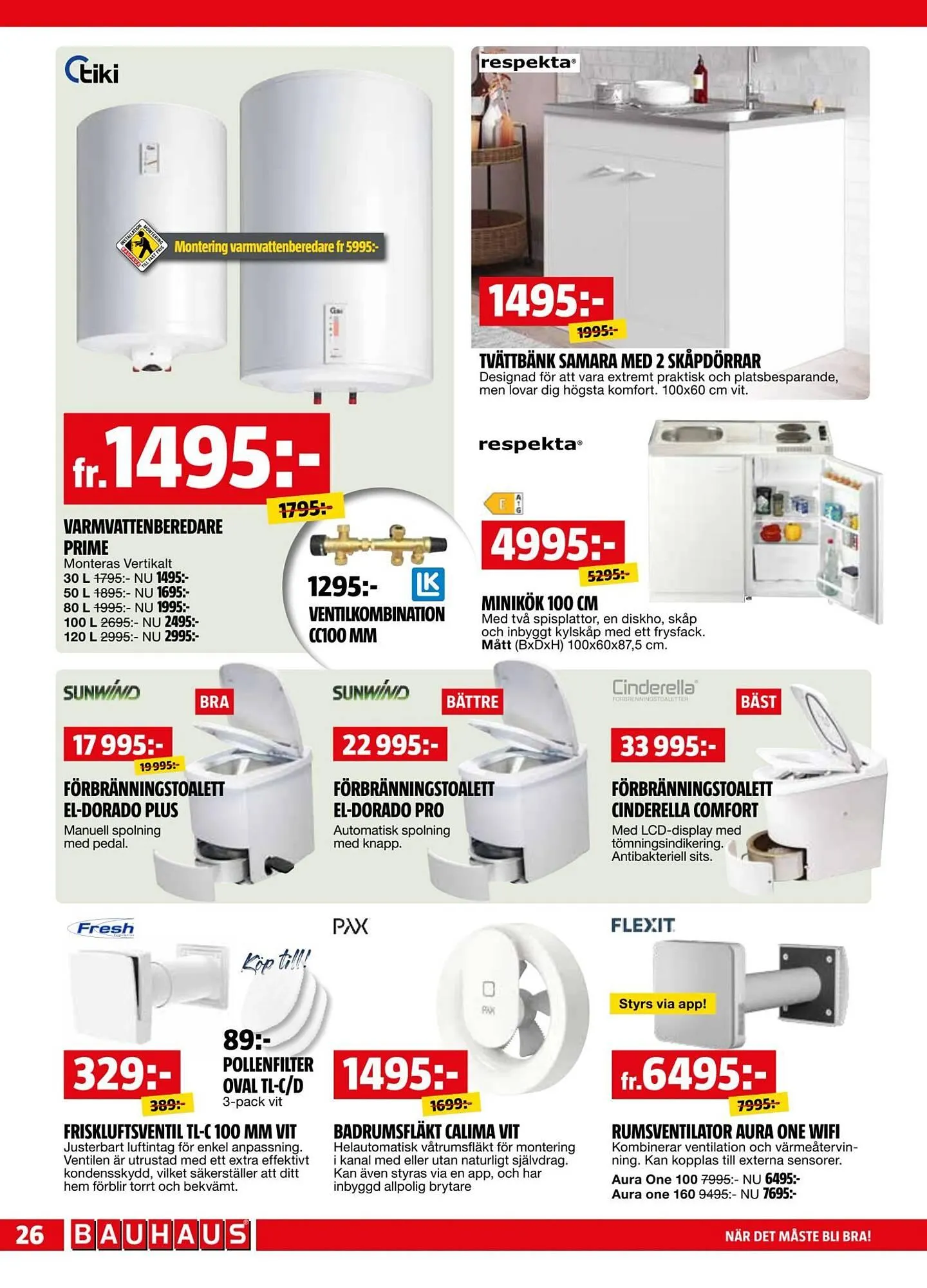 Bauhaus reklamblad från 4 maj till 18 maj 2026 - Reklamblad sidor 26