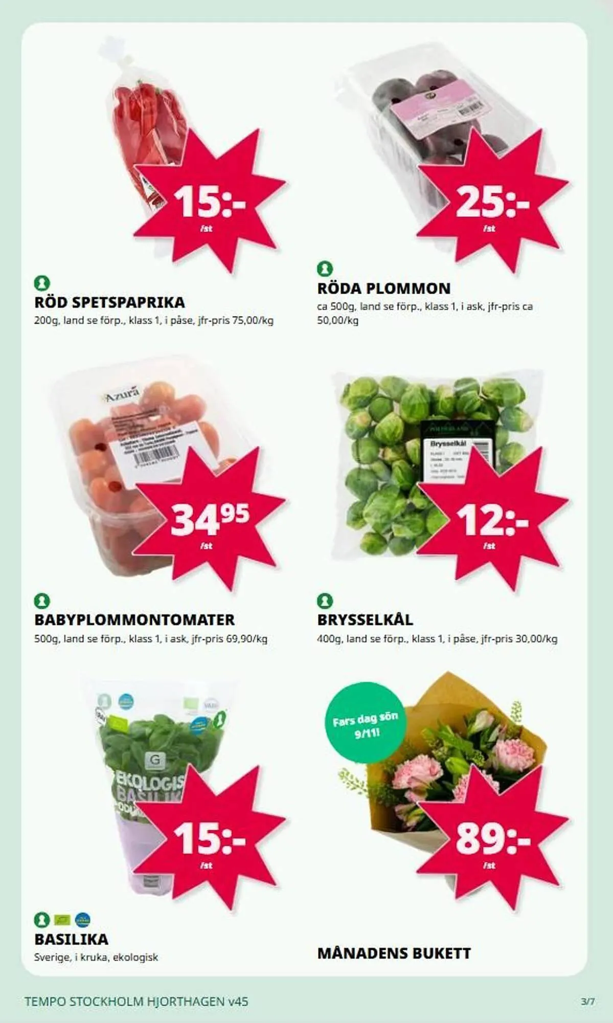 Tempo reklamblad från 3 november till 9 november 2025 - Reklamblad sidor 3