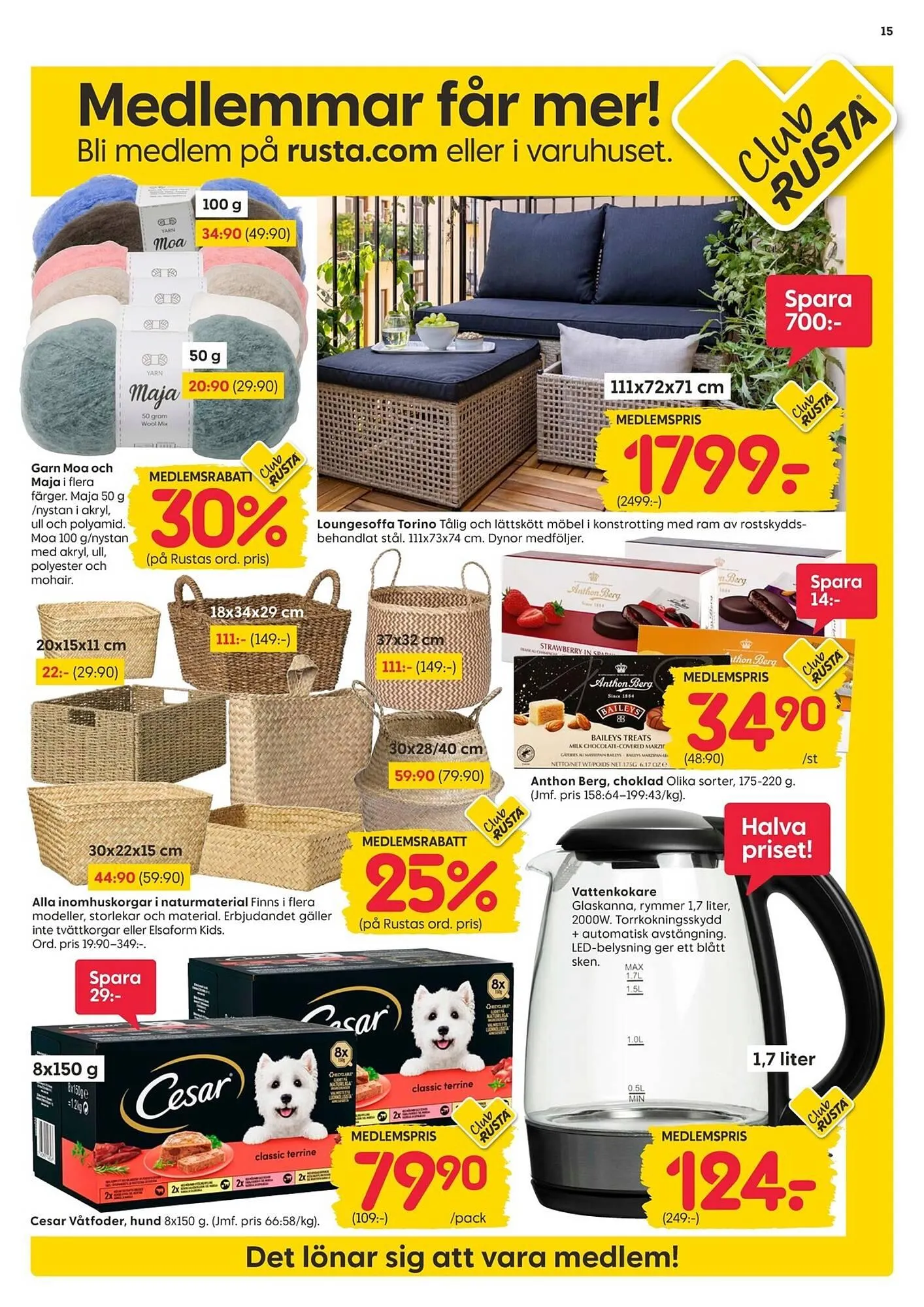 Rusta reklamblad från 2 mars till 8 mars 2026 - Reklamblad sidor 15