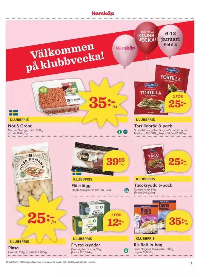 Top-deals för alla kunder från 6 januari till 12 januari 2025 - Reklamblad sidor 3